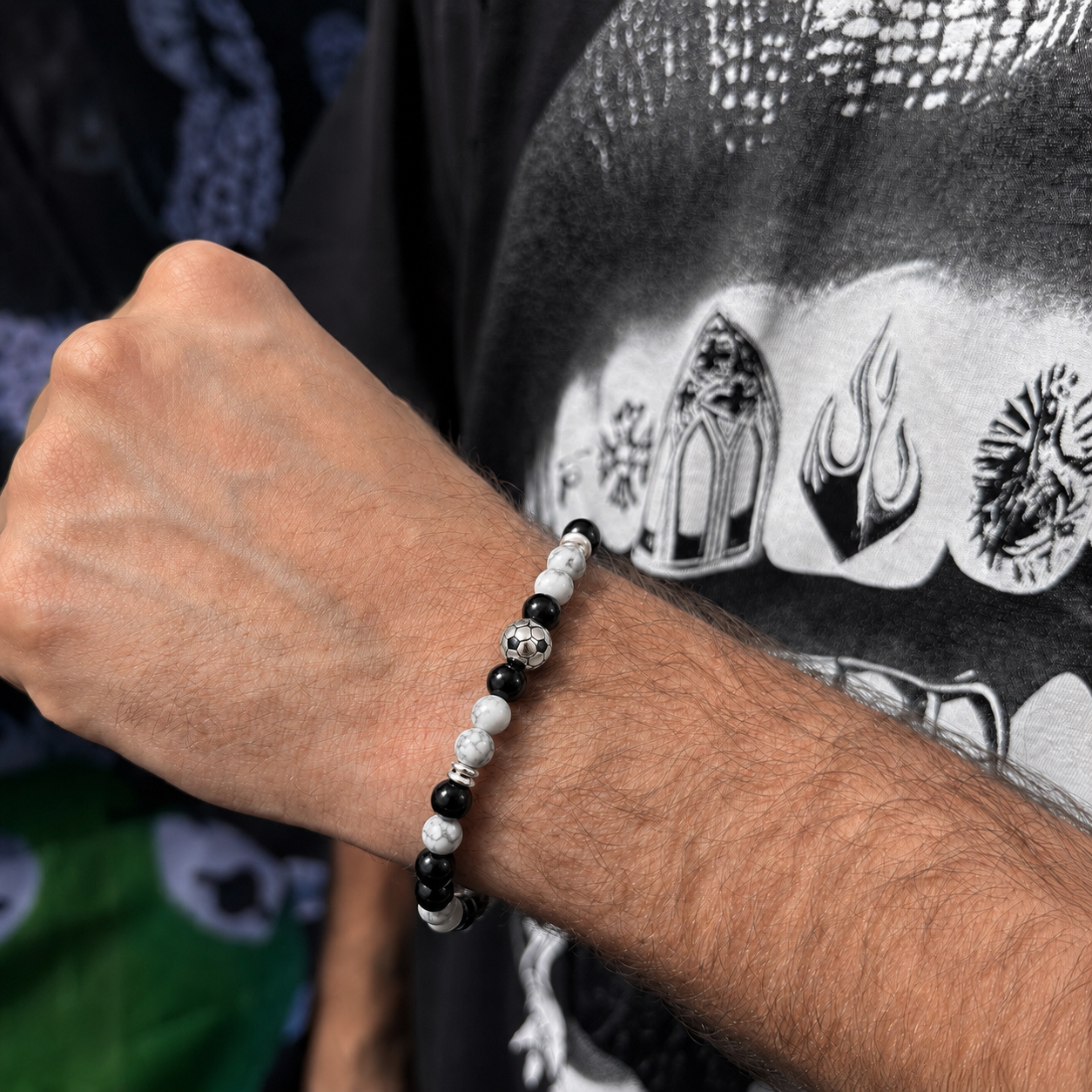 Bracciale Ultras Bianco Nero