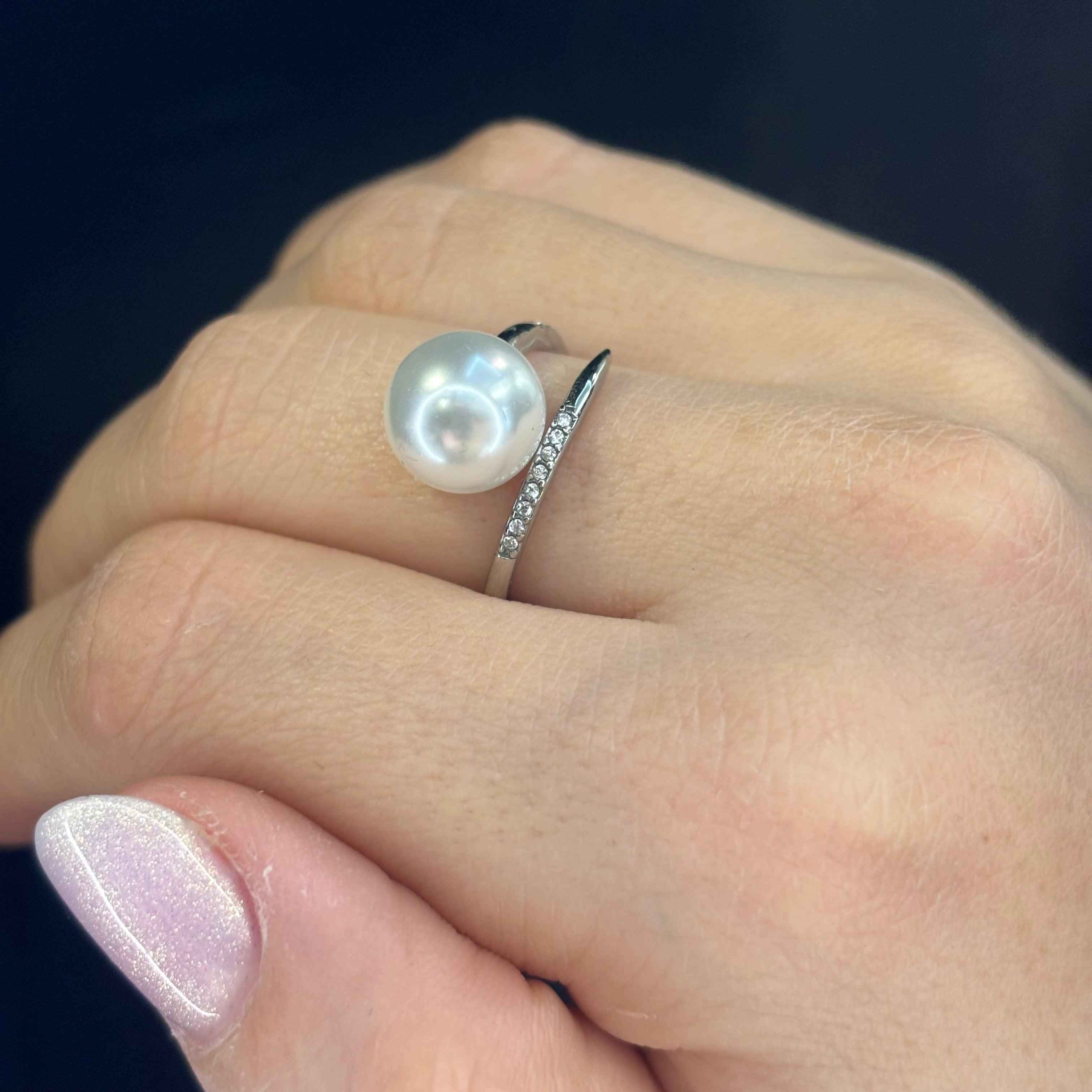 Anello Perla Argento - Preziosi Milano