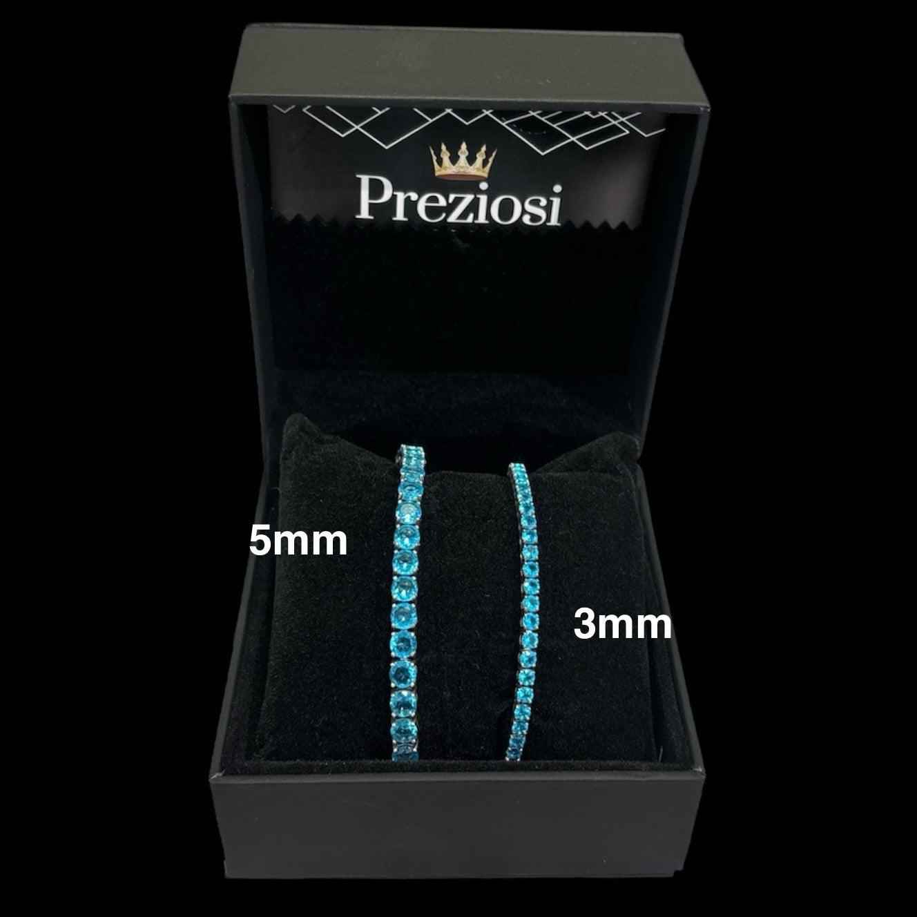 Bracciale Tennis Azzurro - Preziosi Milano