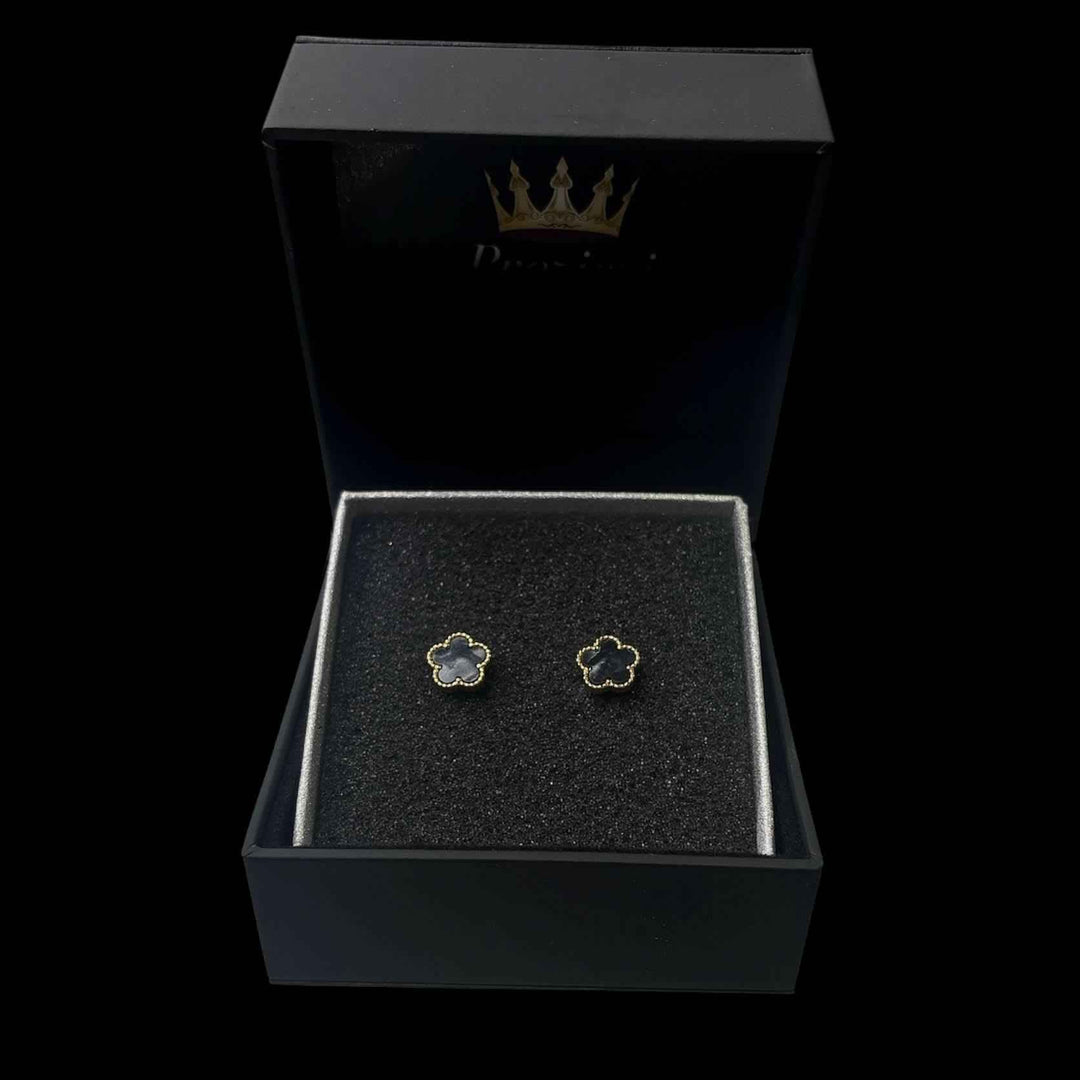 Orecchini Fiore Nero - Preziosi Milano