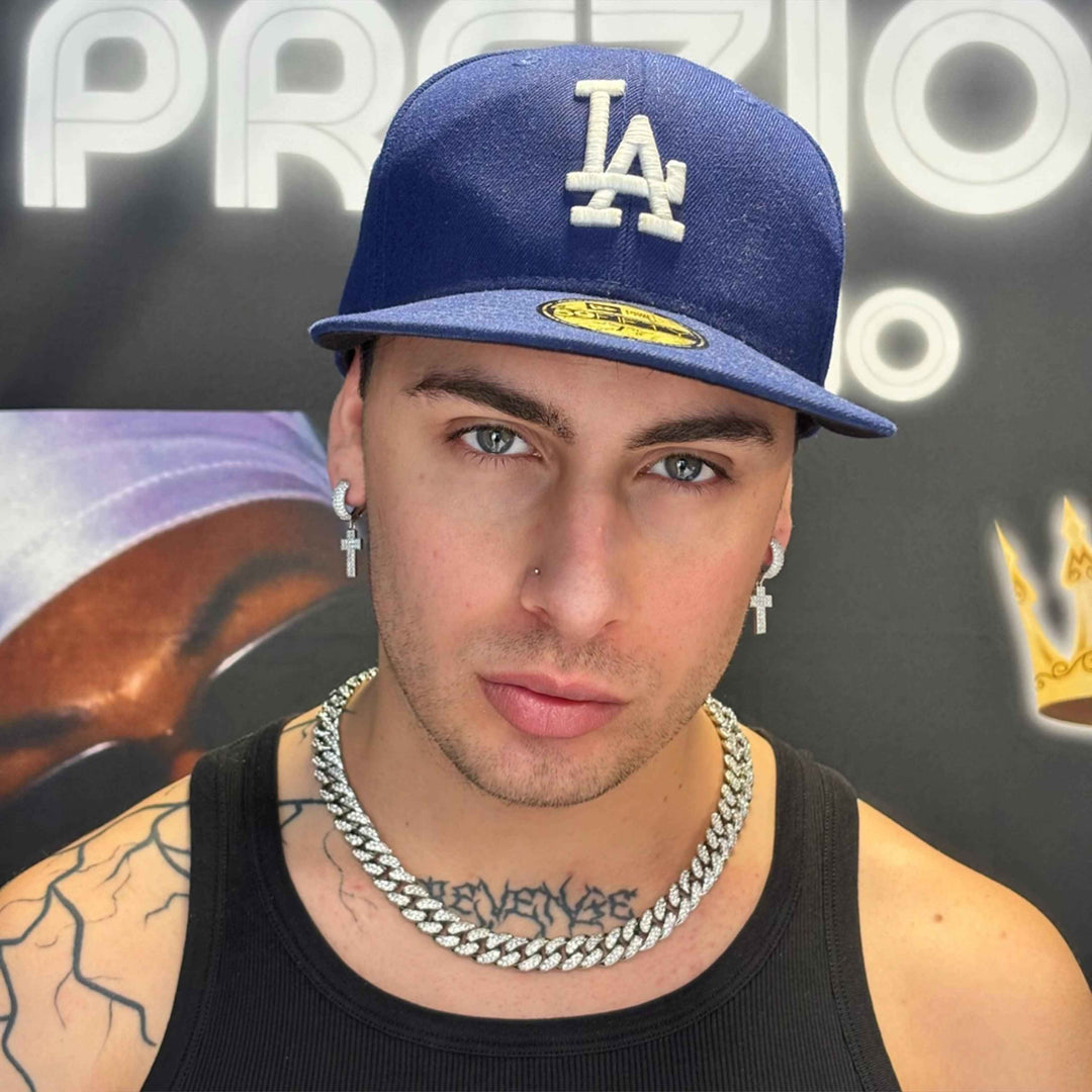 Orecchini Croce Luxury Rhodium - Preziosi Milano