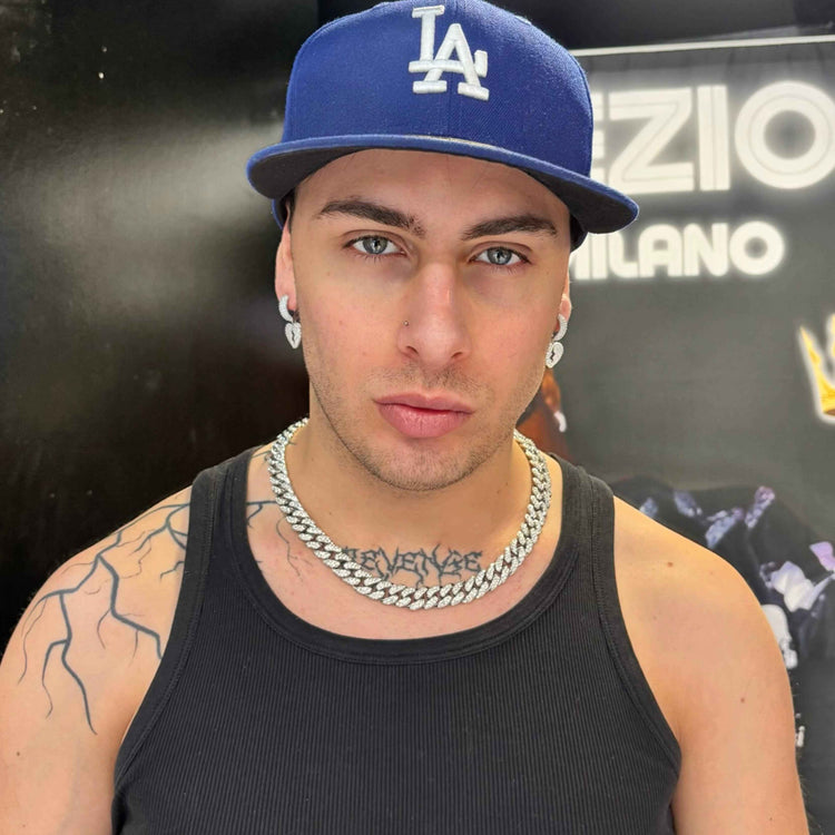 Orecchini Cuore Spezzato Luxury Rhodium - Preziosi Milano