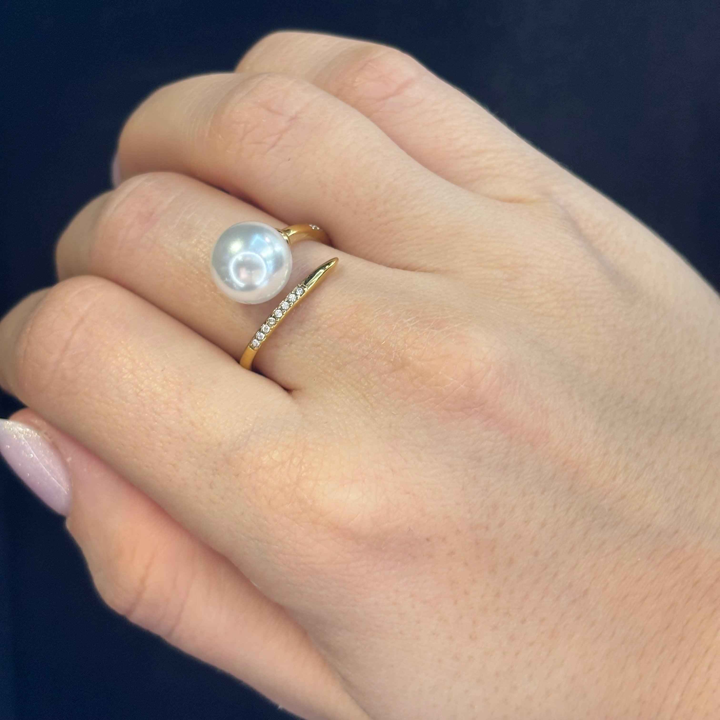 Anello Perla Oro - Preziosi Milano