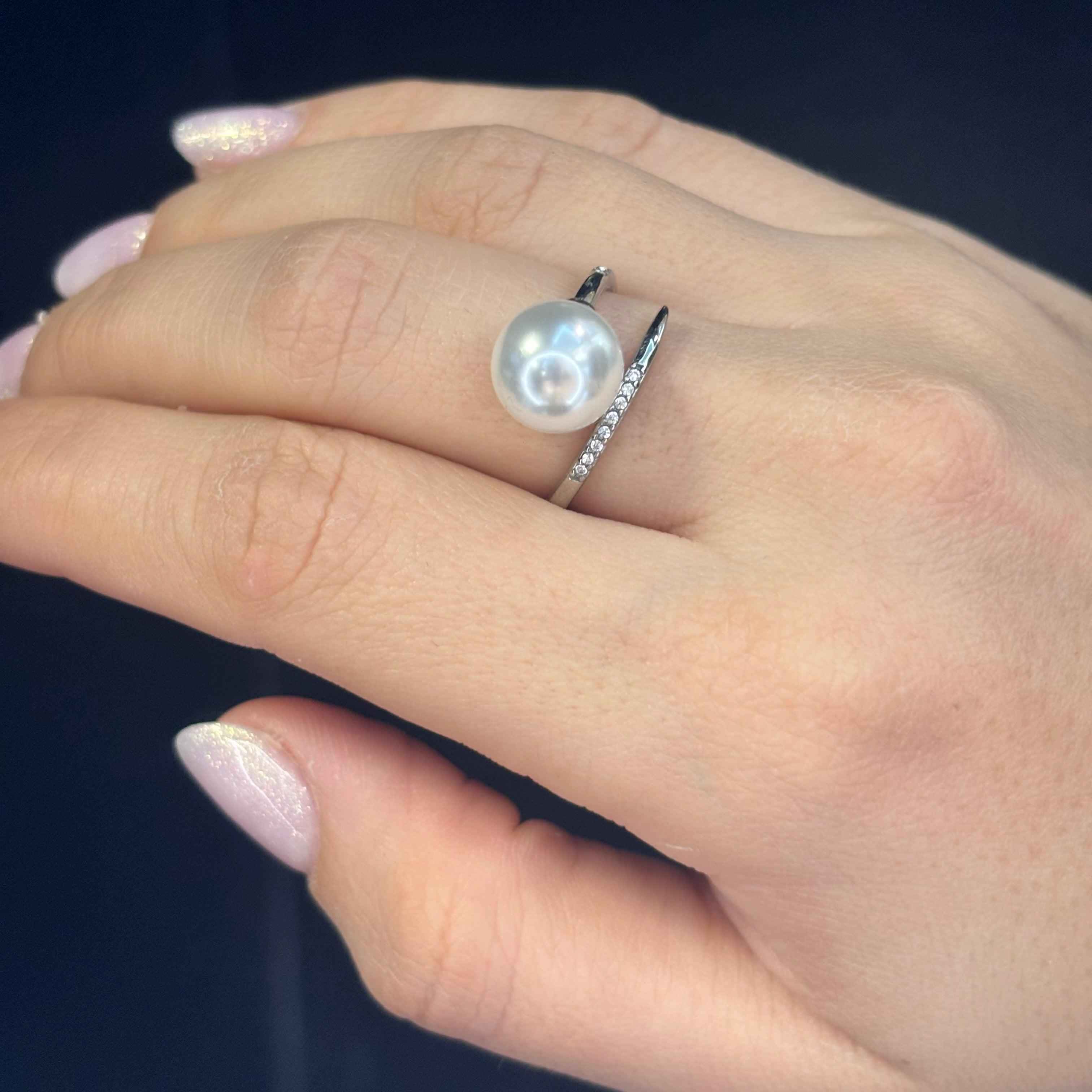 Anello Perla Argento - Preziosi Milano