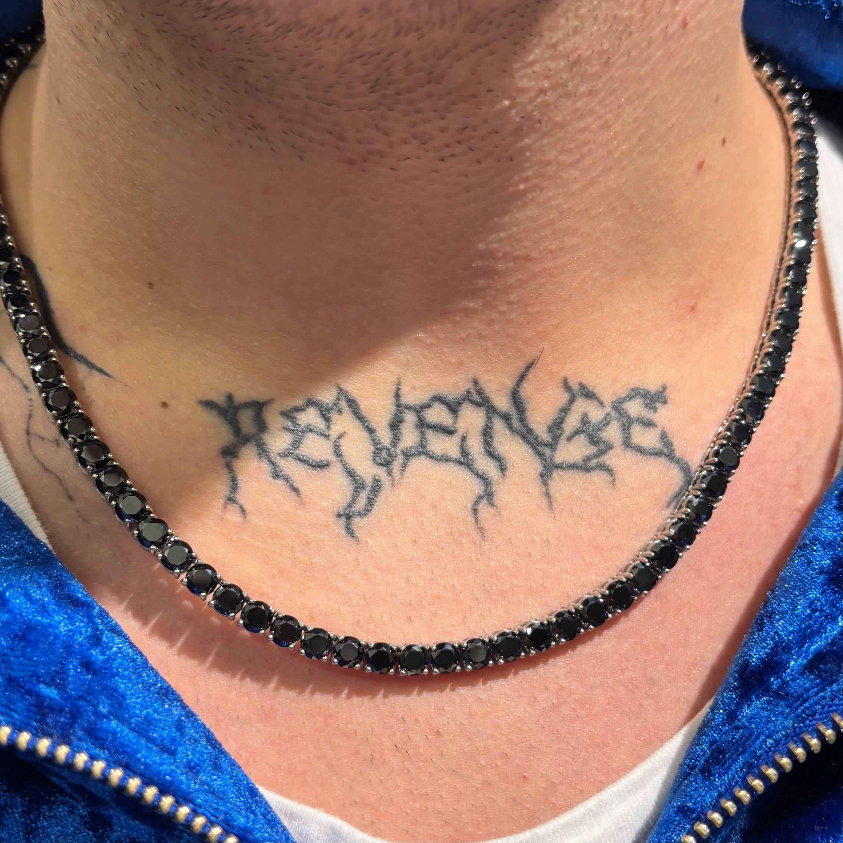 Collana Tennis Nera Luxury - Preziosi Milano