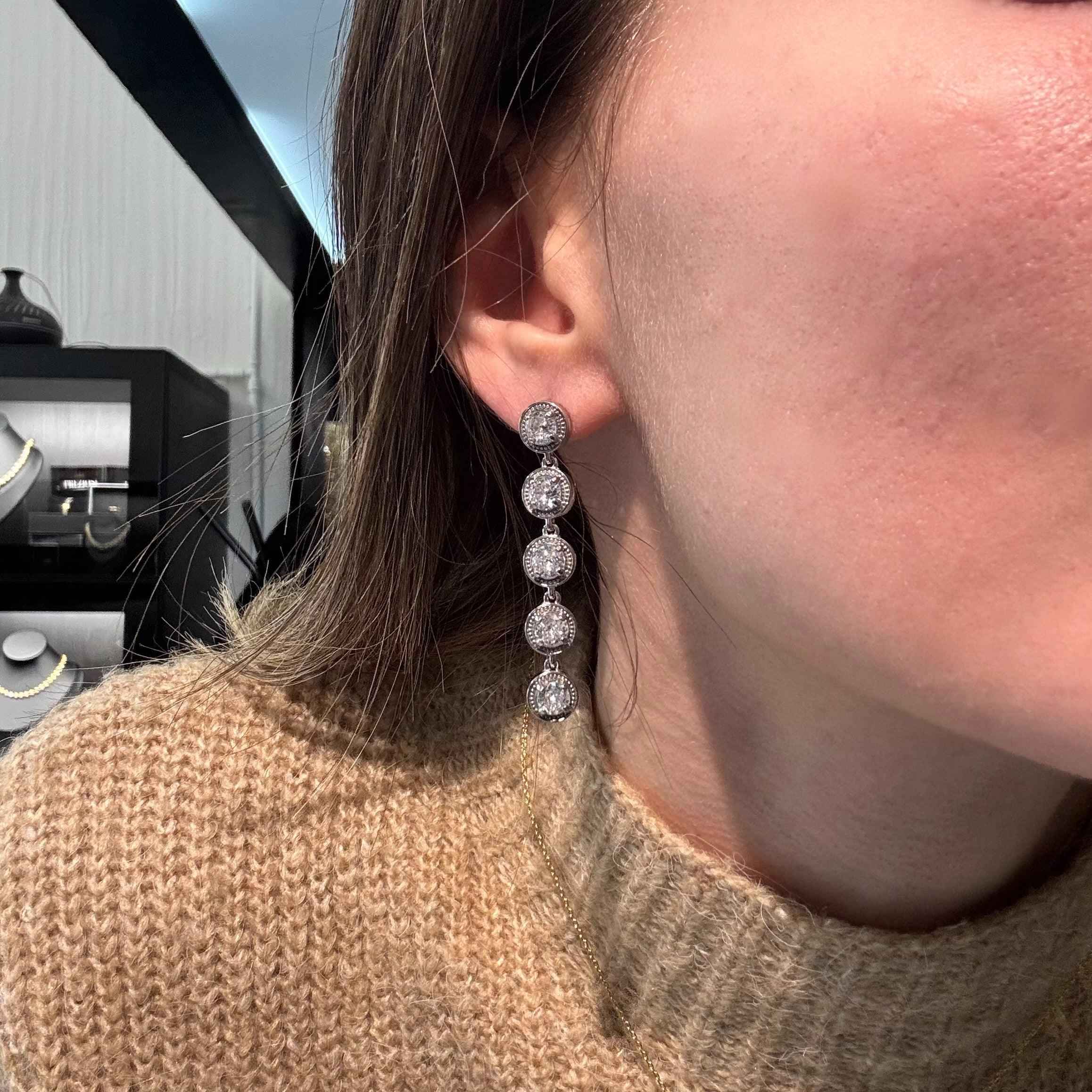 Orecchini Cristal Pendenti - Preziosi Milano