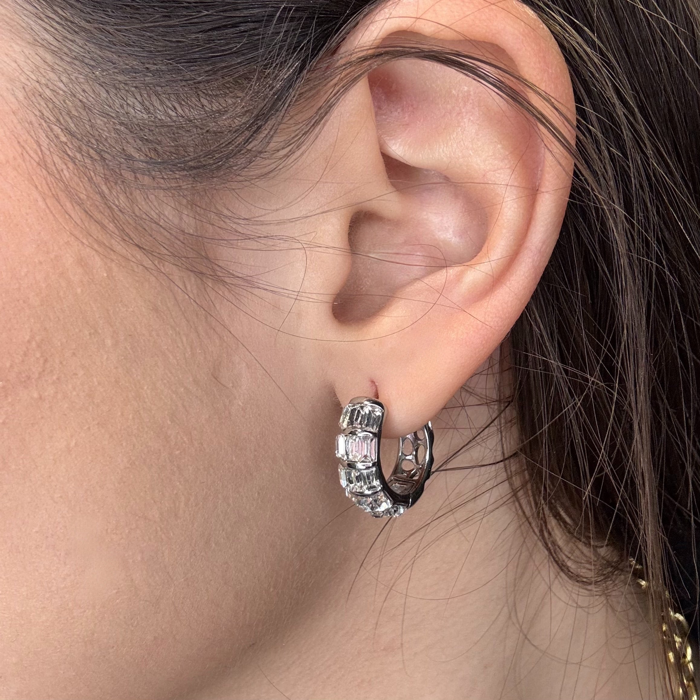 Orecchini Baguette Argento - Preziosi Milano