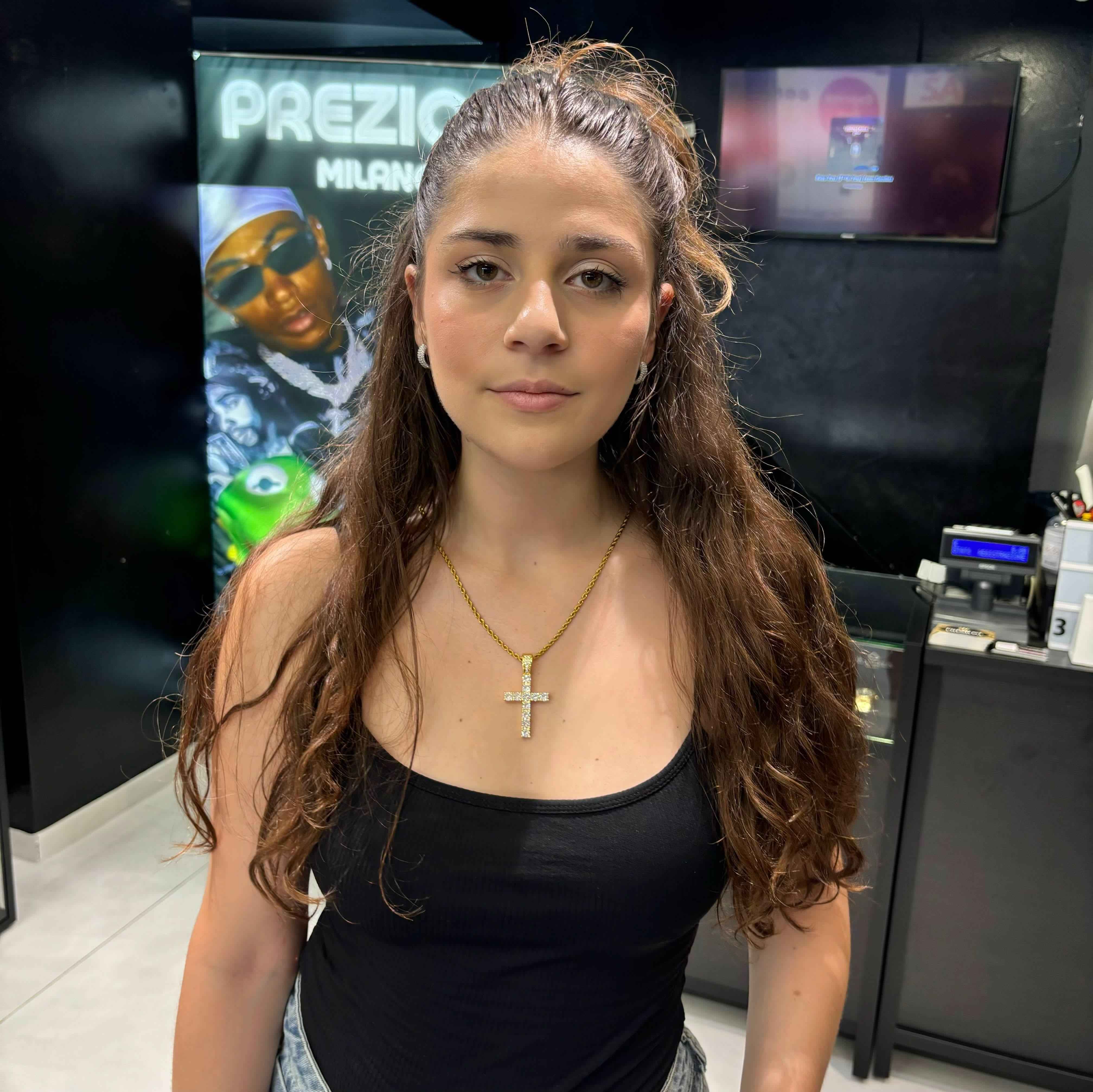 Ciondolo Cross Diamond Oro - Preziosi Milano