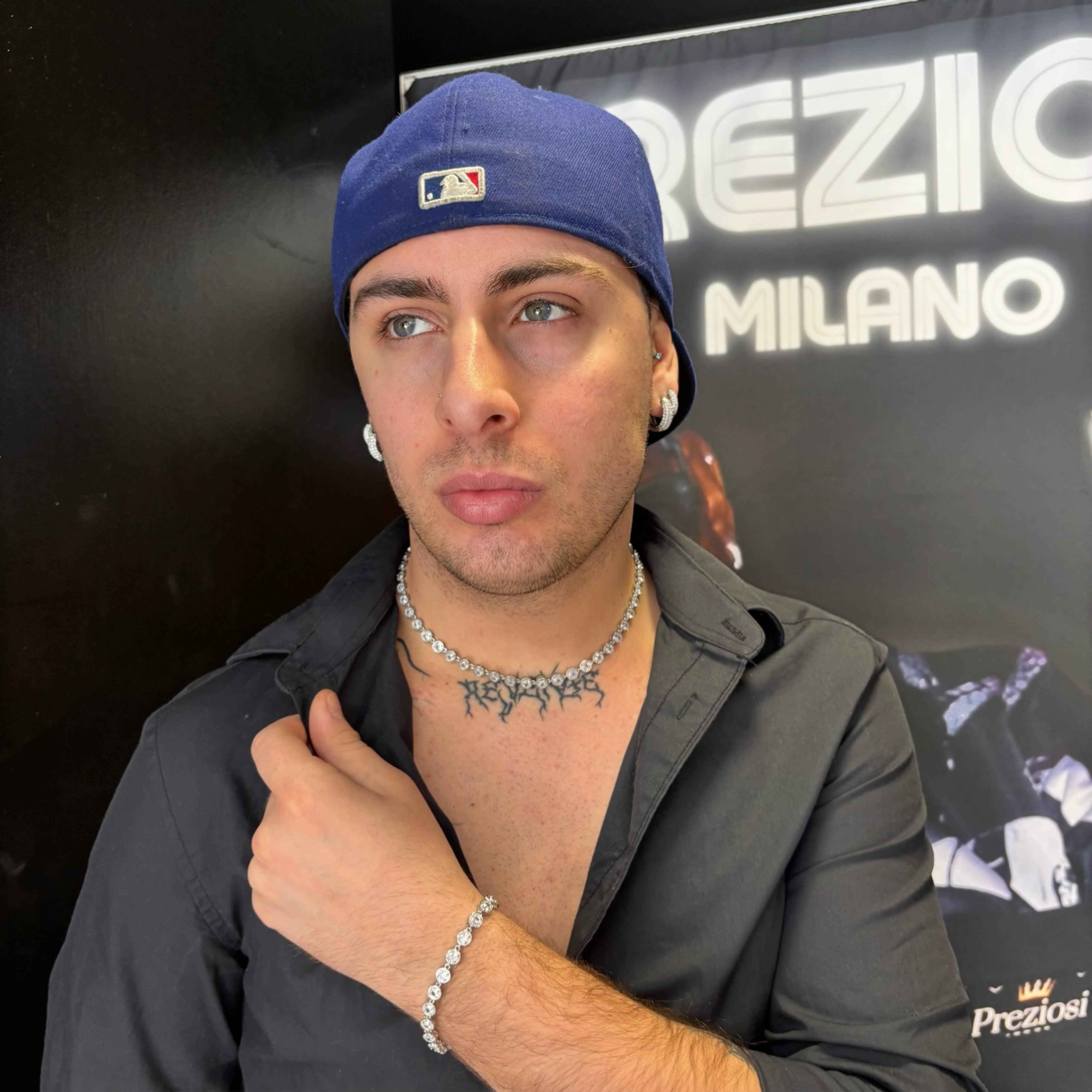 Collana Cristal Inox Argento - Preziosi Milano