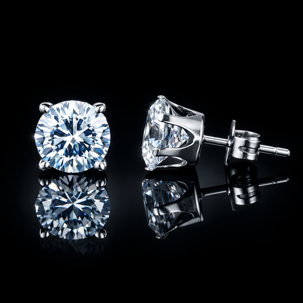 Orecchini Coppia Punto Luce Cristallo