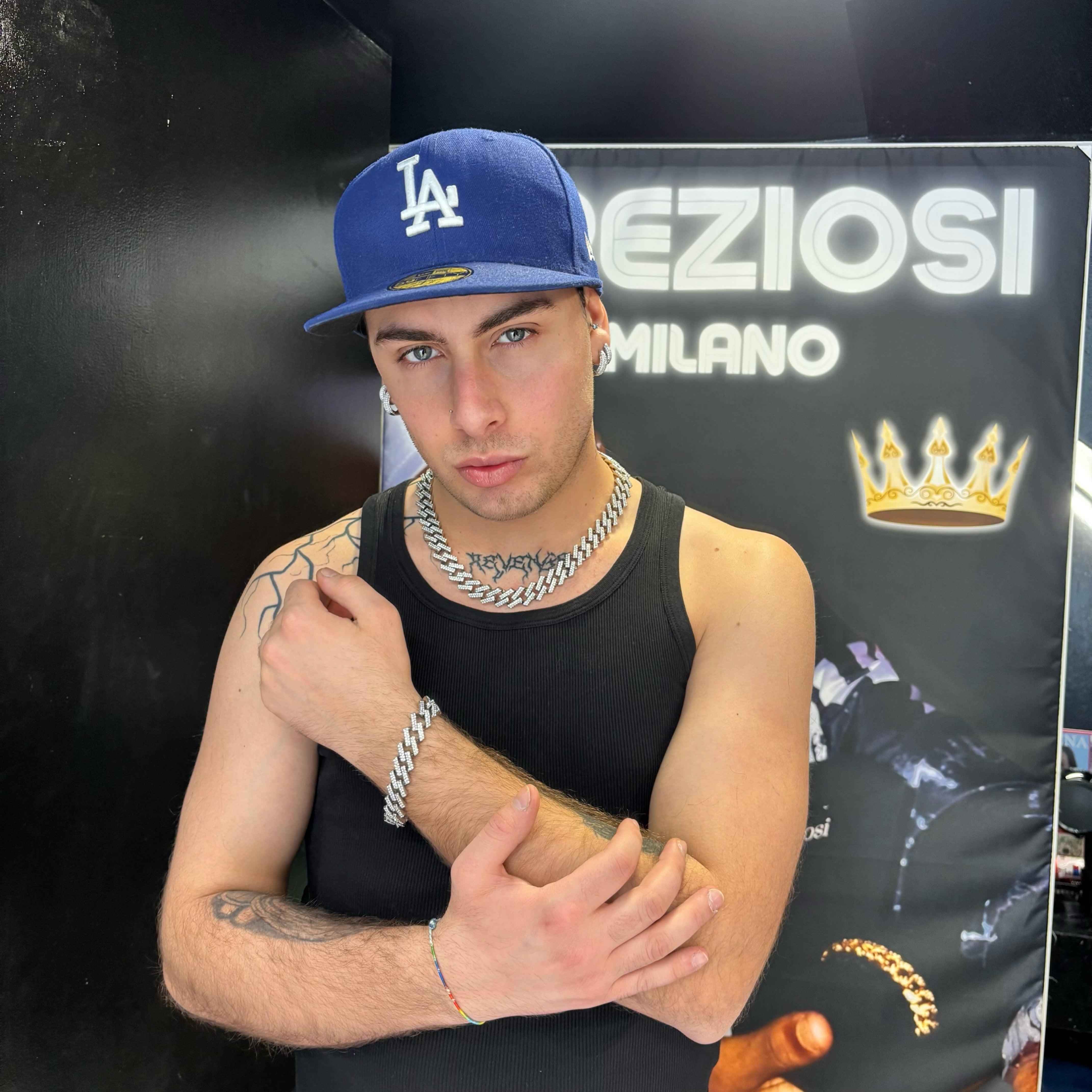 Collana Ice Trap Argento + Bracciale Ice Square Argento - Preziosi Milano