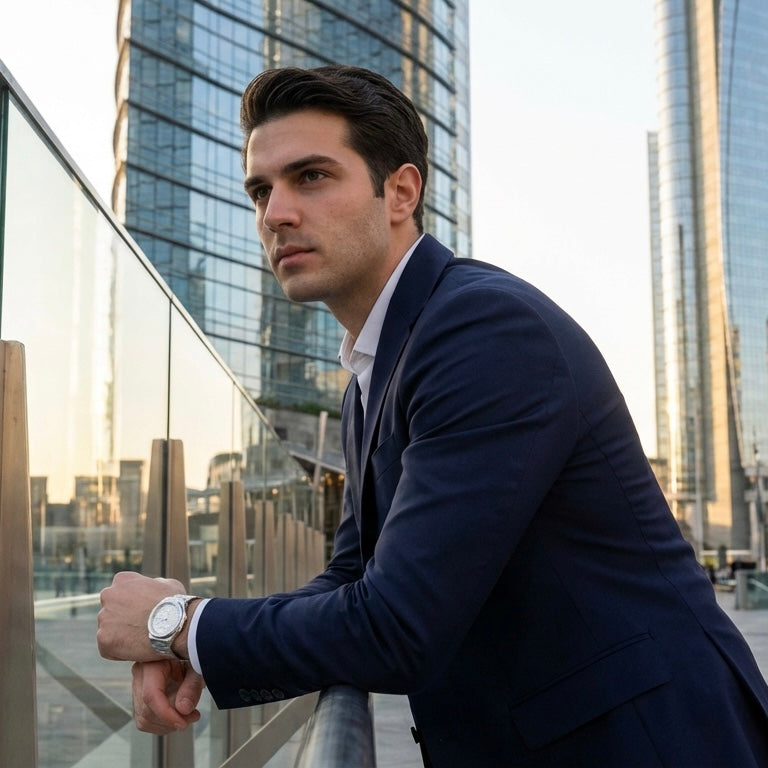 De Angelis Atlantic Silver Bianco Sunray