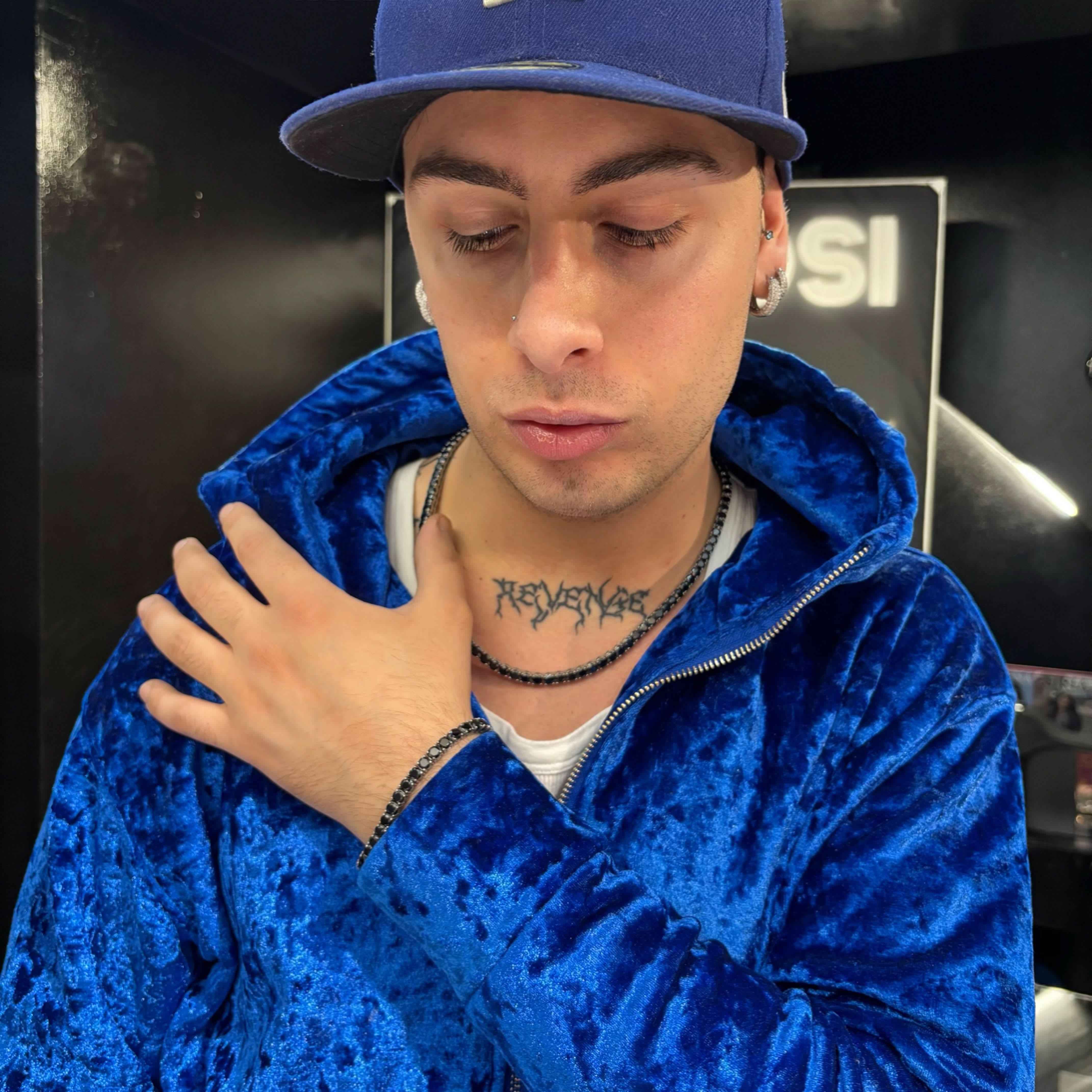 Collana Tennis Nera Luxury - Preziosi Milano