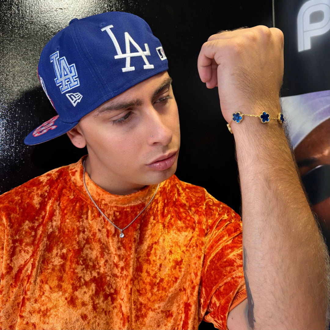 Bracciale Fiori Blu - Preziosi Milano