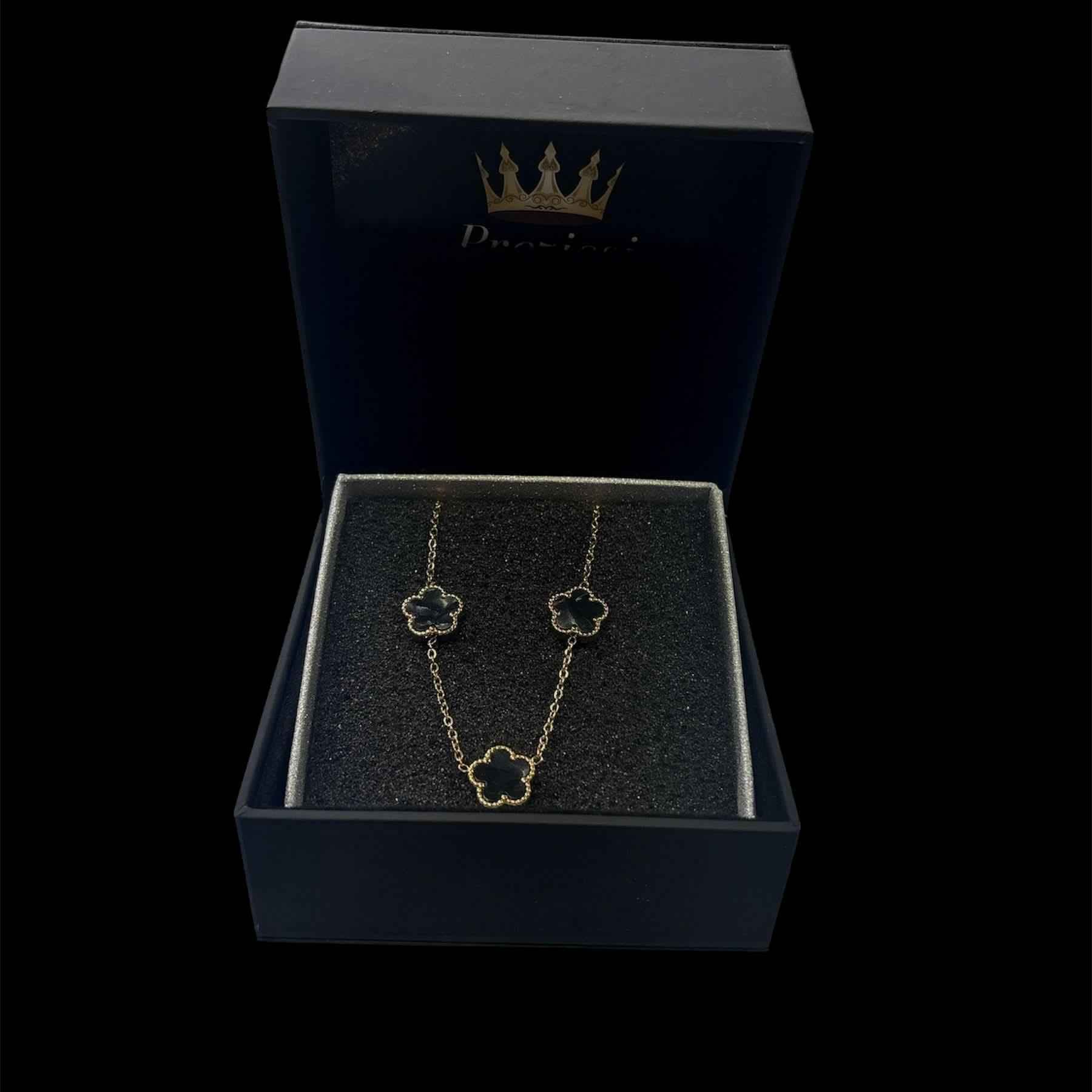 Collana Fiori Neri - Preziosi Milano