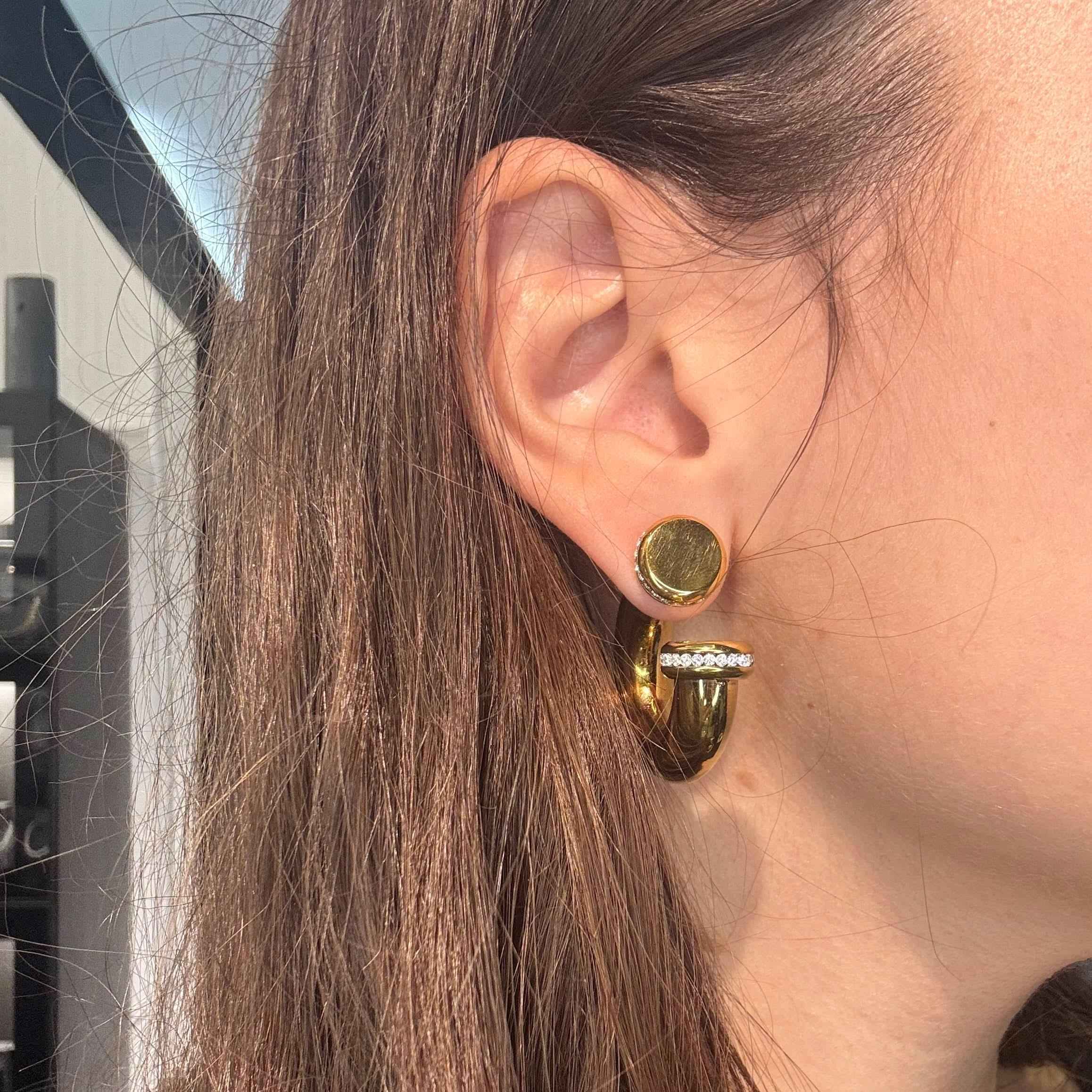 Cuff/Orecchini Oro Doppio Uso - Preziosi Milano