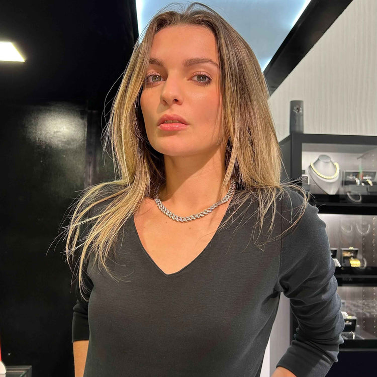 Collana Ice Fresh 8mm Argento 925 - Preziosi Milano