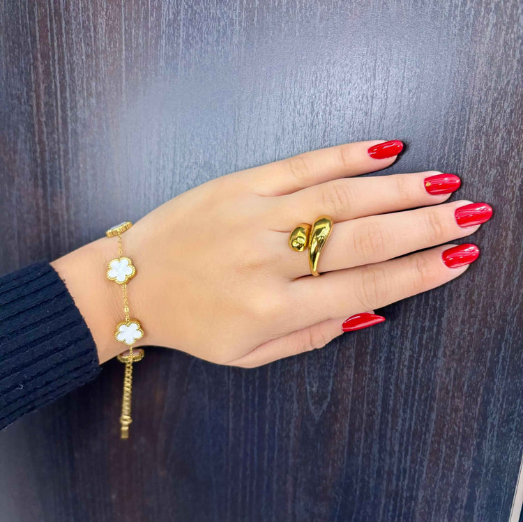 Bracciale Fiori Bianchi - Preziosi Milano