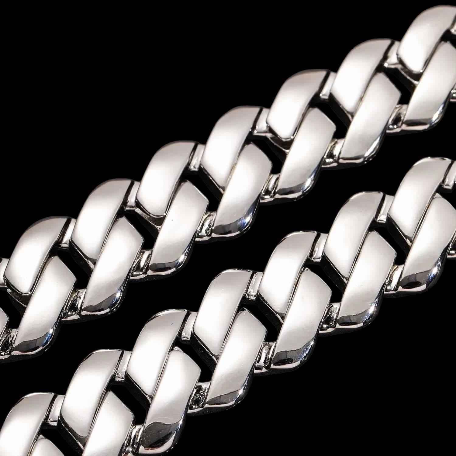 Collana Ice Trap 19mm Argento 925 - Preziosi Milano