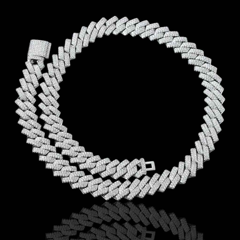 Collana Ice Trap 14mm Argento 925 - Preziosi Milano