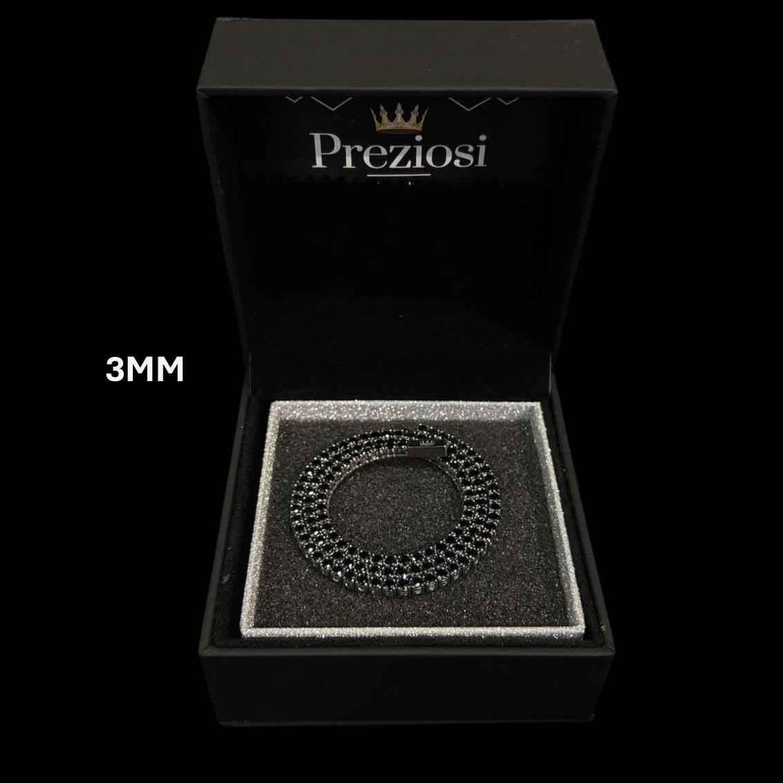 Collana Tennis Nera Luxury - Preziosi Milano