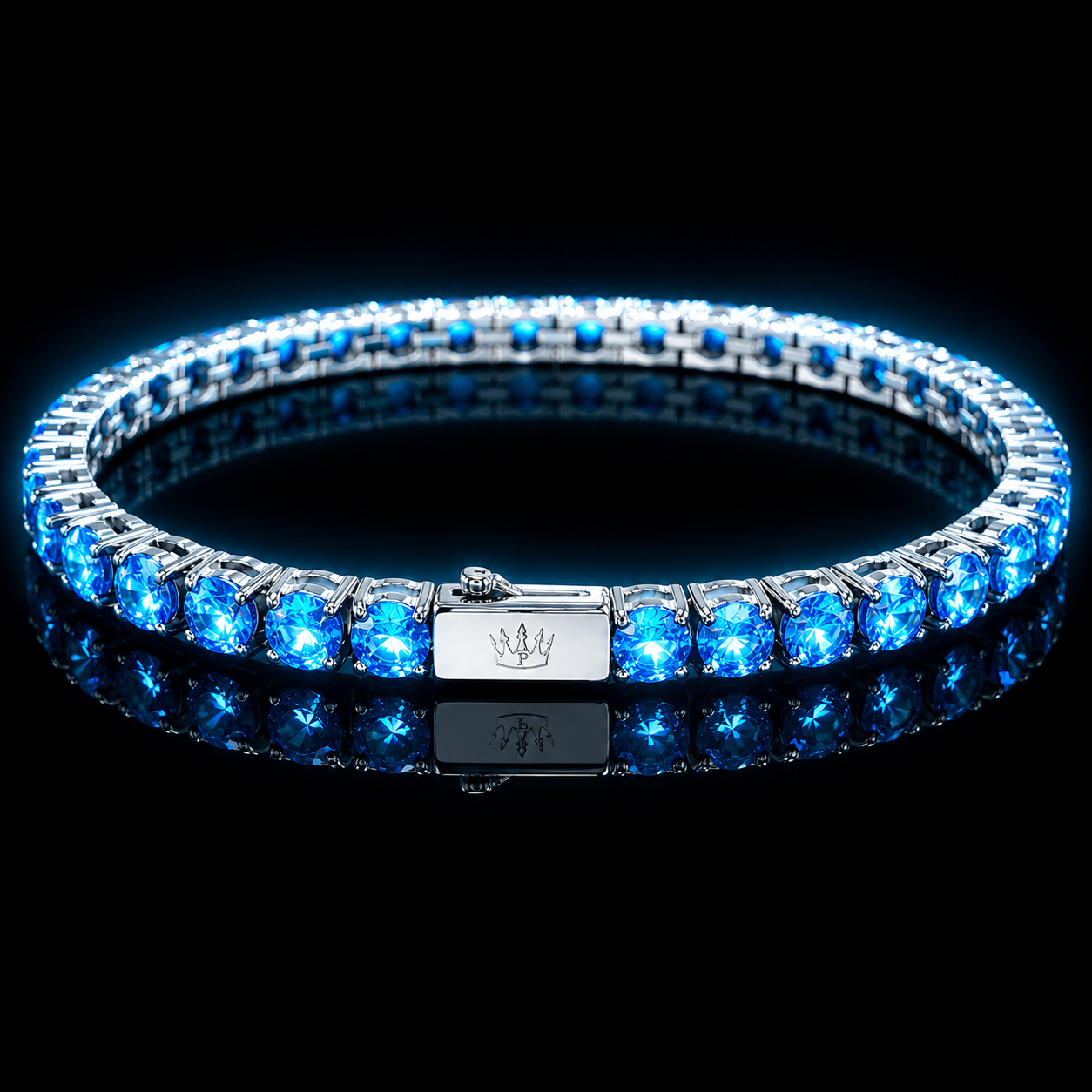 Bracciale Tennis Azzurro