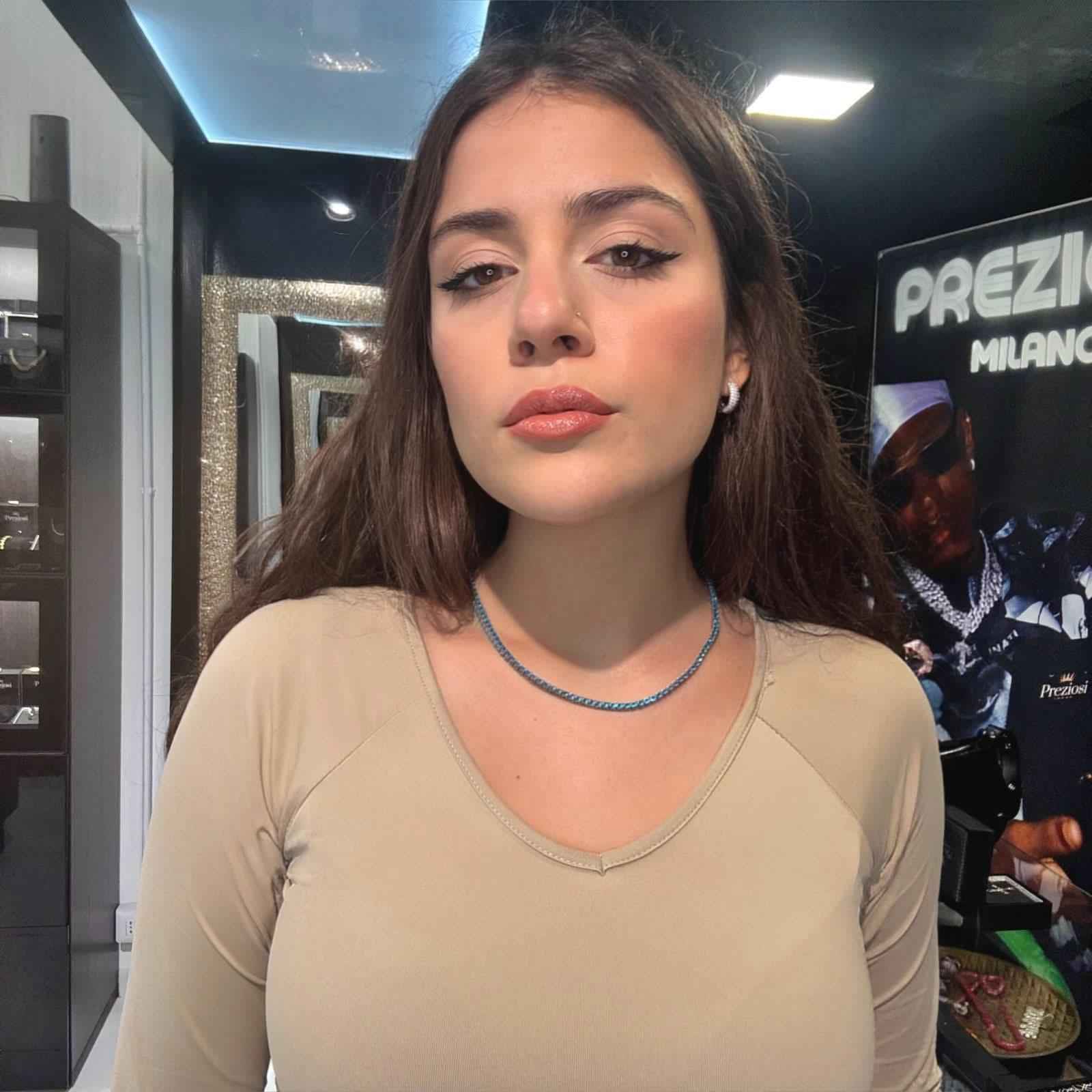 Collana Tennis Blu Azzurra Luxury Inox - Preziosi Milano