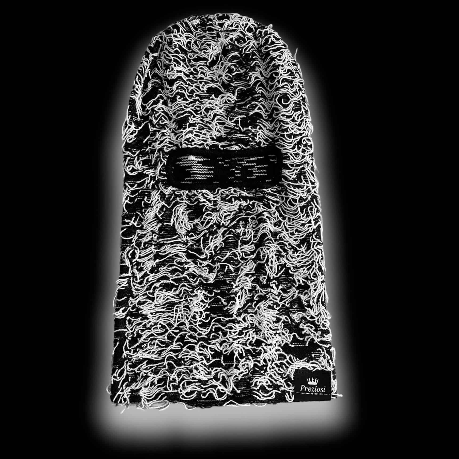 Balaclava Sky Mask Preziosi Milano Bianco E Nero - Preziosi Milano