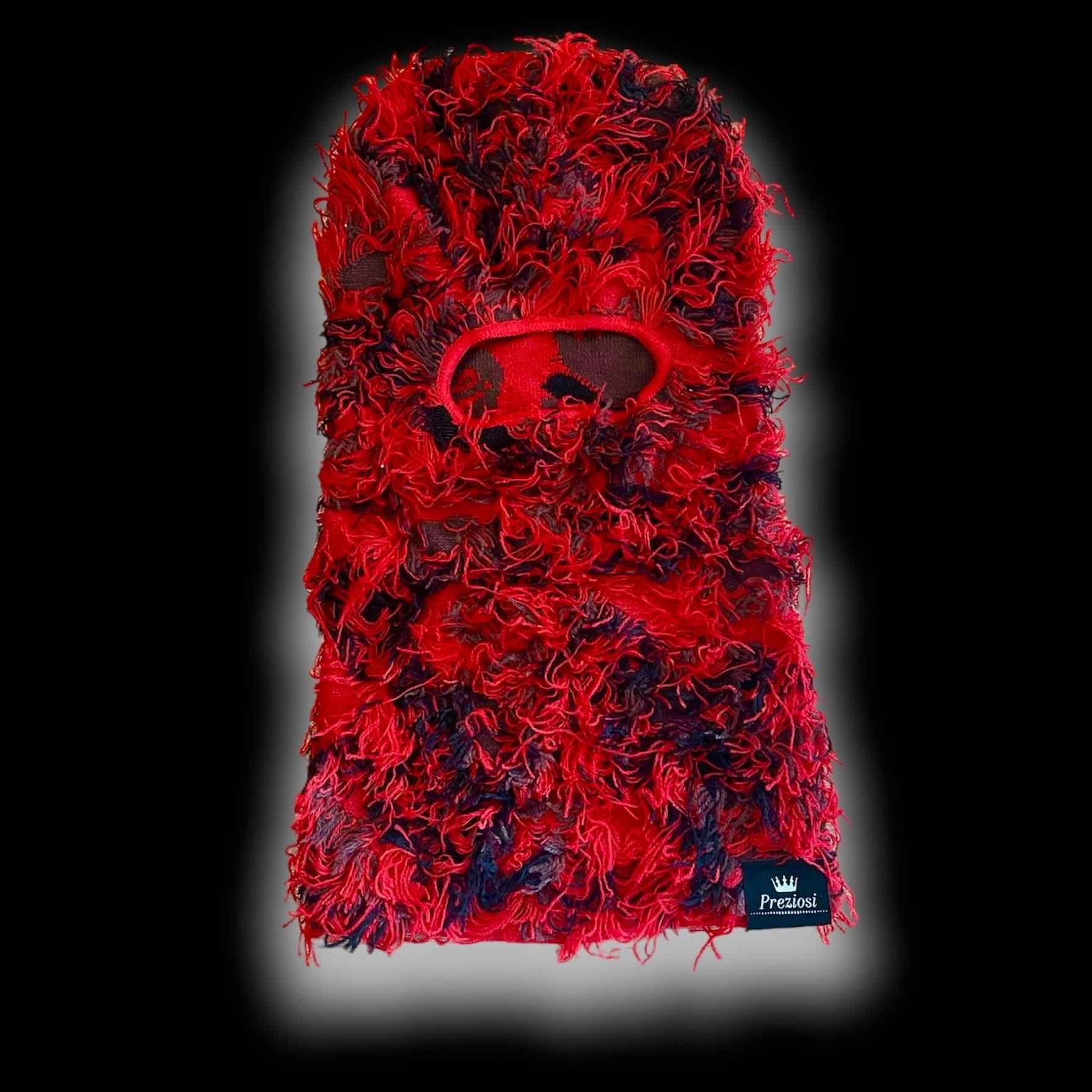 Balaclava Sky Mask Preziosi Milano Rosso Nero - Preziosi Milano