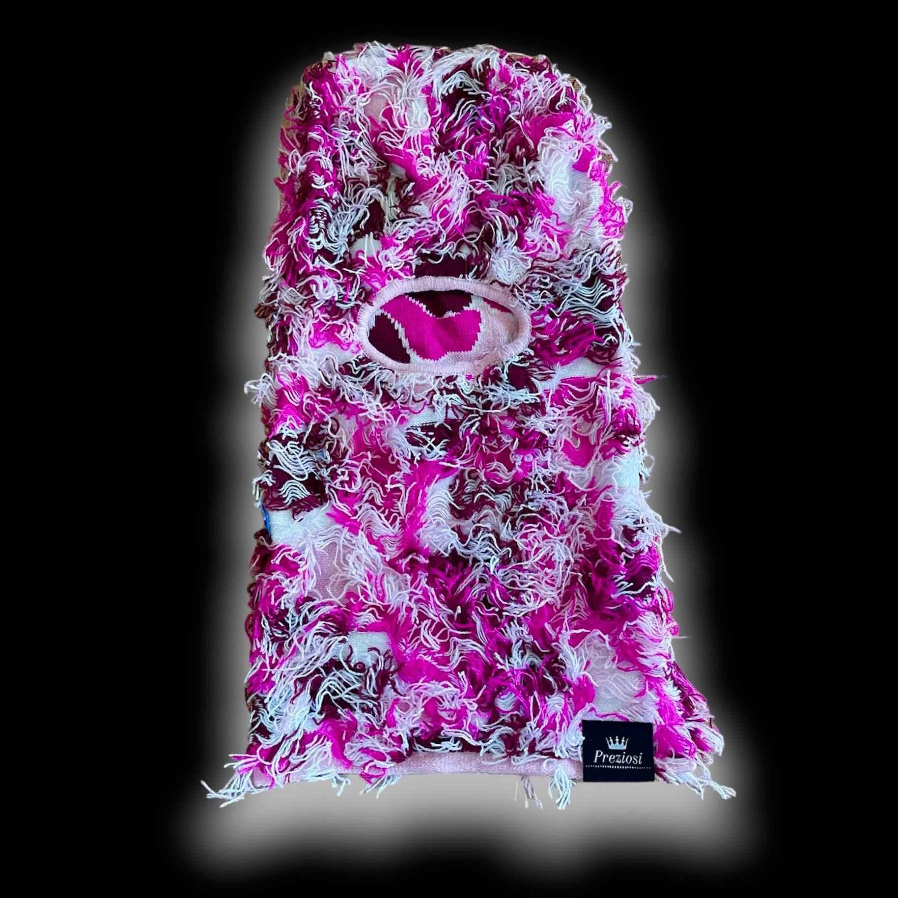 Balaclava Sky Mask Preziosi Milano Bianco E Rosa - Preziosi Milano