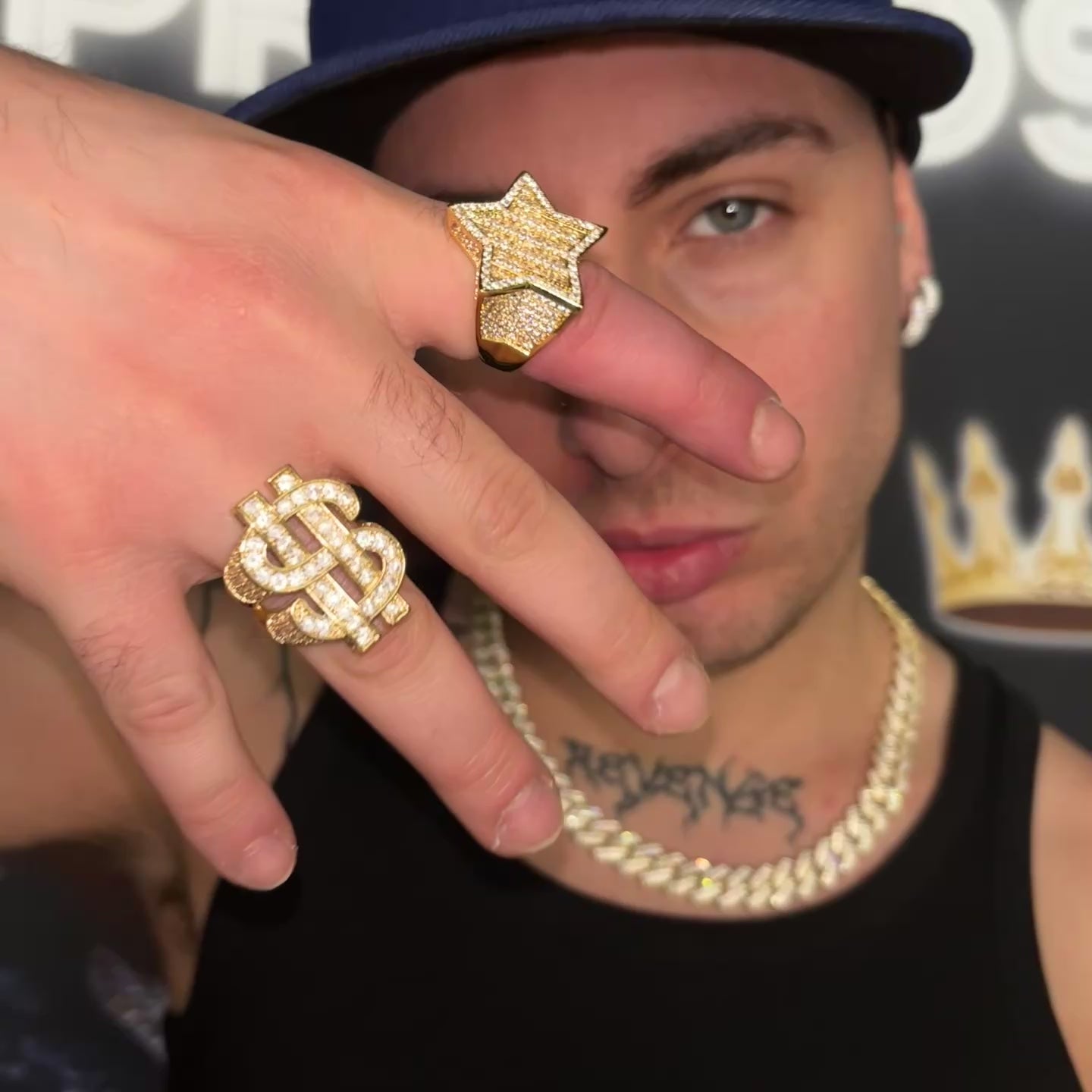 Collier De Luxe Piège À Glace 14mm Or