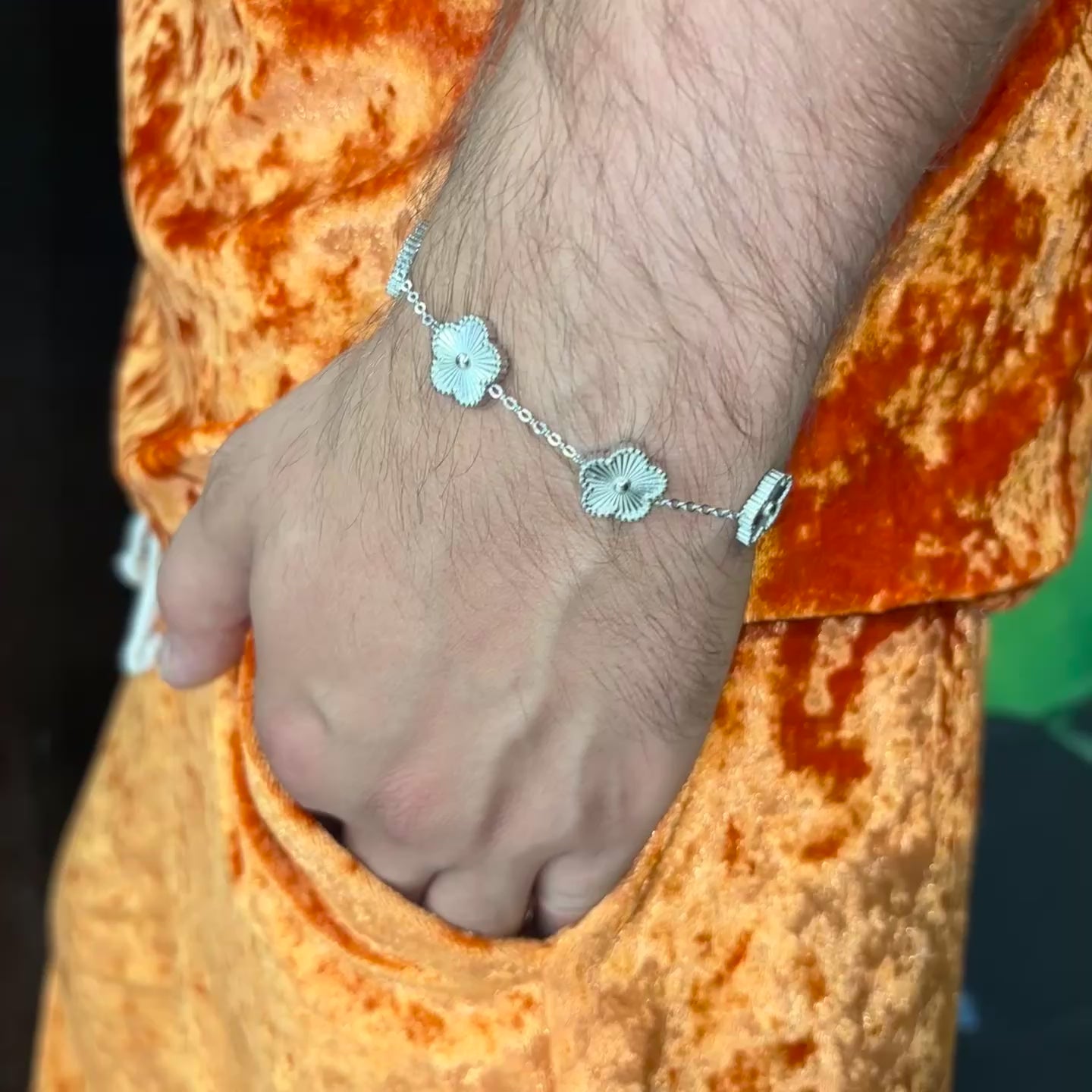 Bracciale Silver Flower