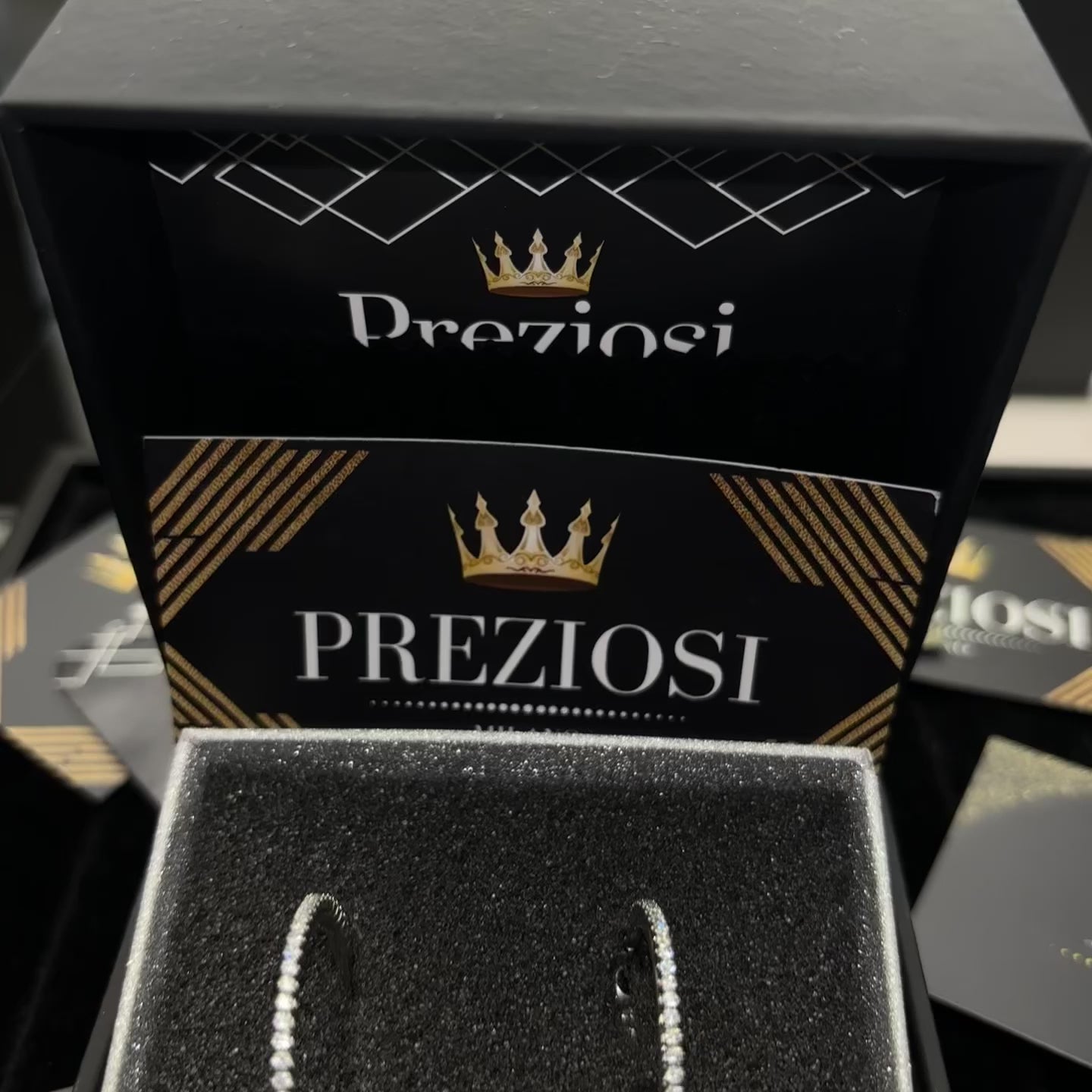 Boucles d'oreilles brillantes 3cm