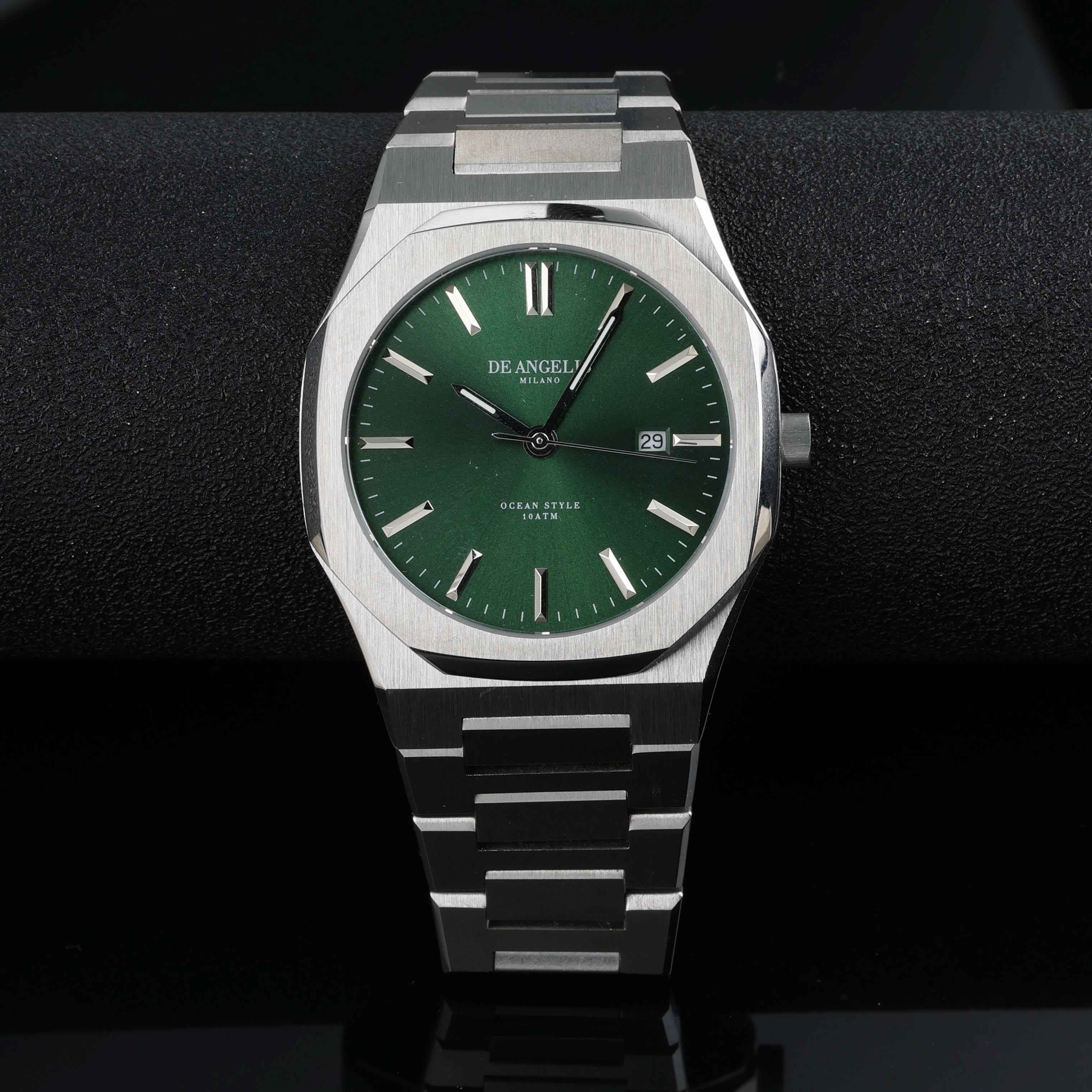 De Angelis Ocean Silver Verde Sunray - Preziosi Milano