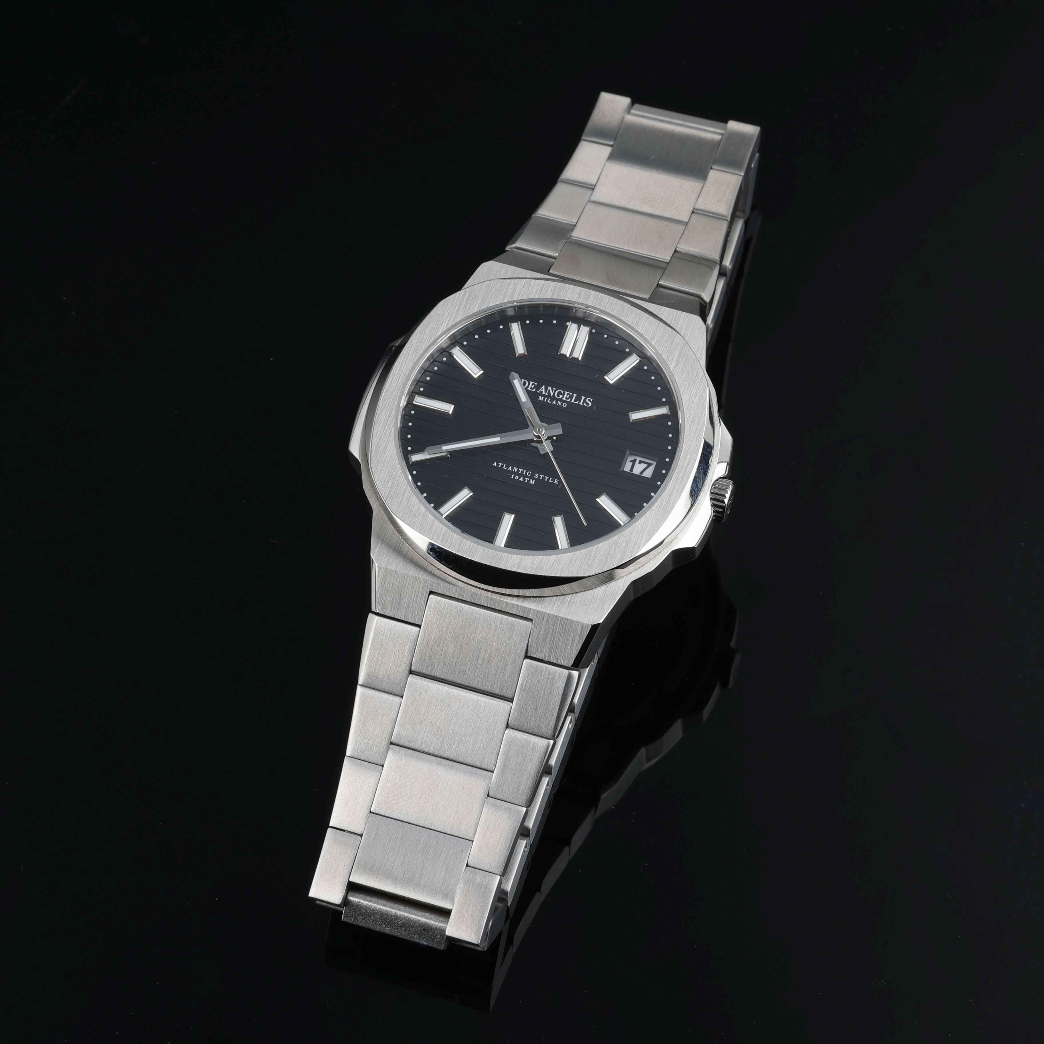 De Angelis Atlantic Silver Nero - Preziosi Milano