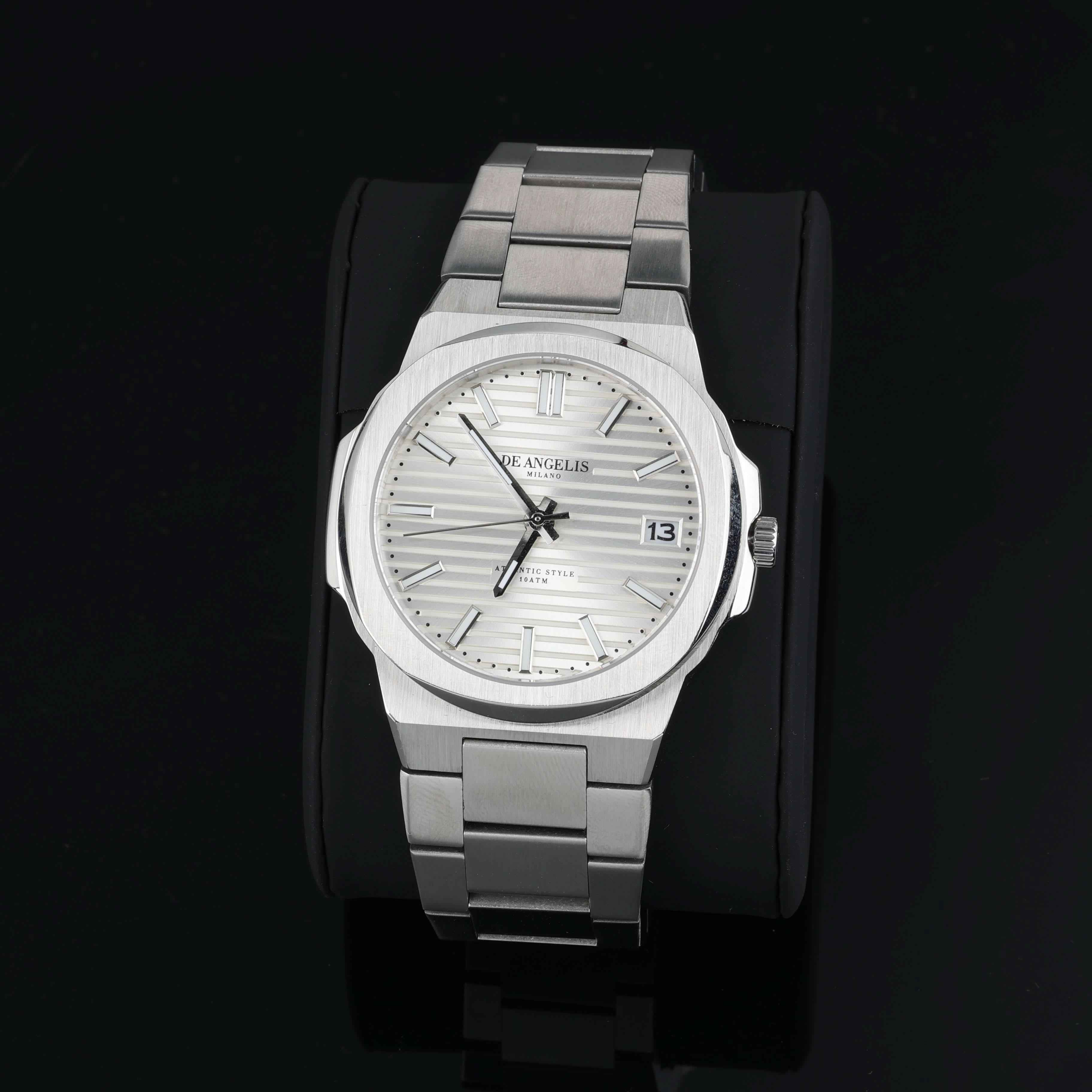 De Angelis Atlantic Silver Bianco Sunray - Preziosi Milano