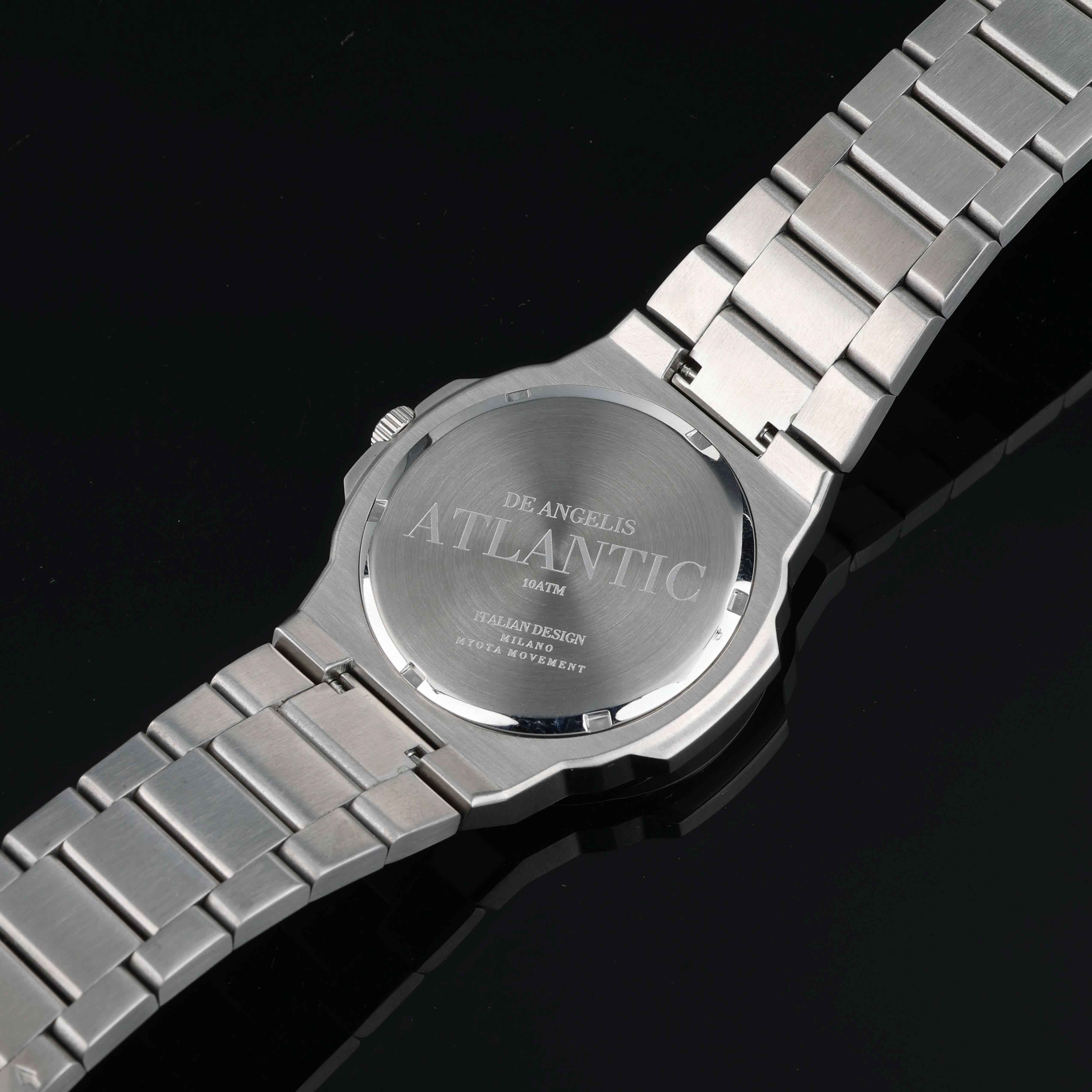 De Angelis Atlantic Silver Bianco Sunray - Preziosi Milano