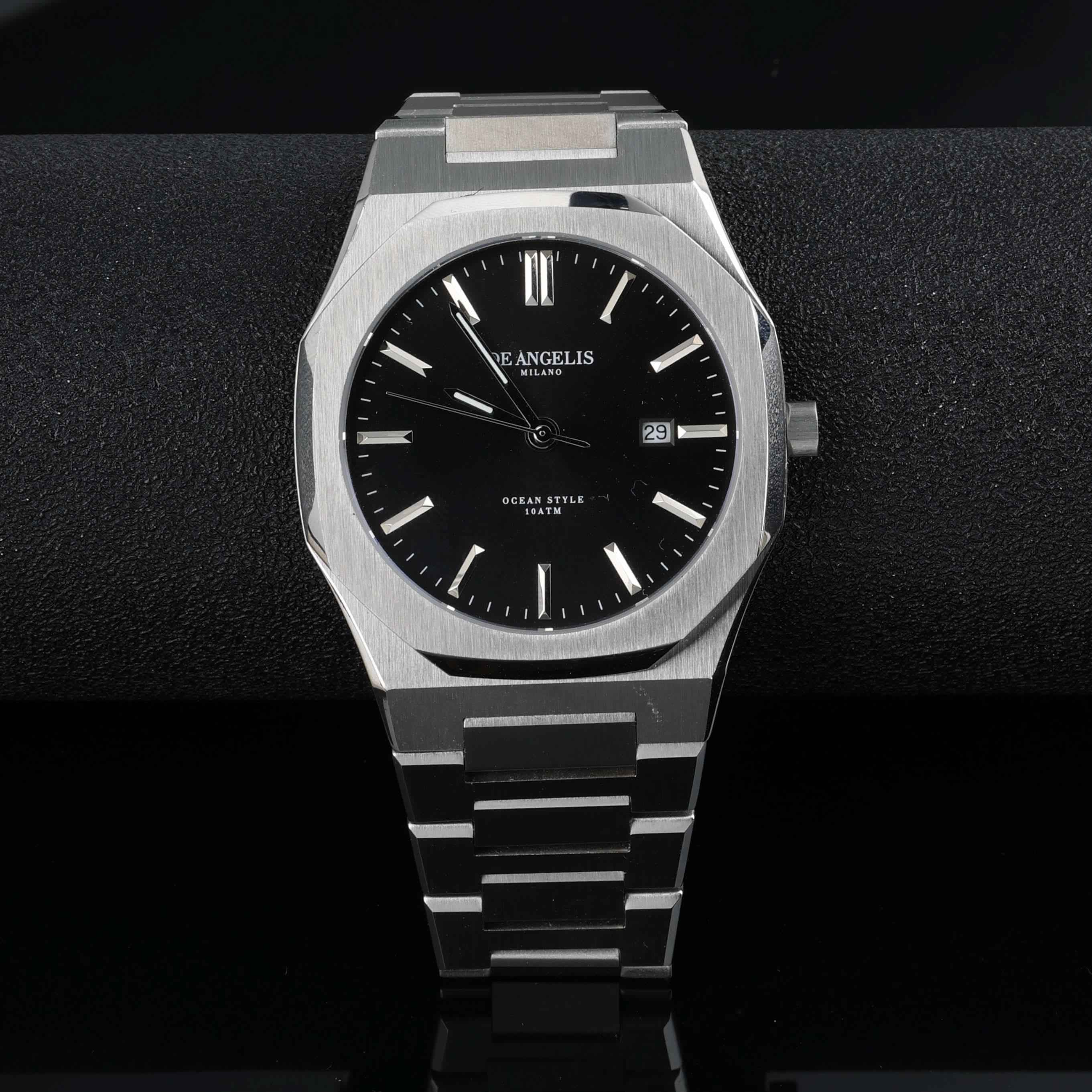 De Angelis Ocean Silver Nero Sunray - Preziosi Milano