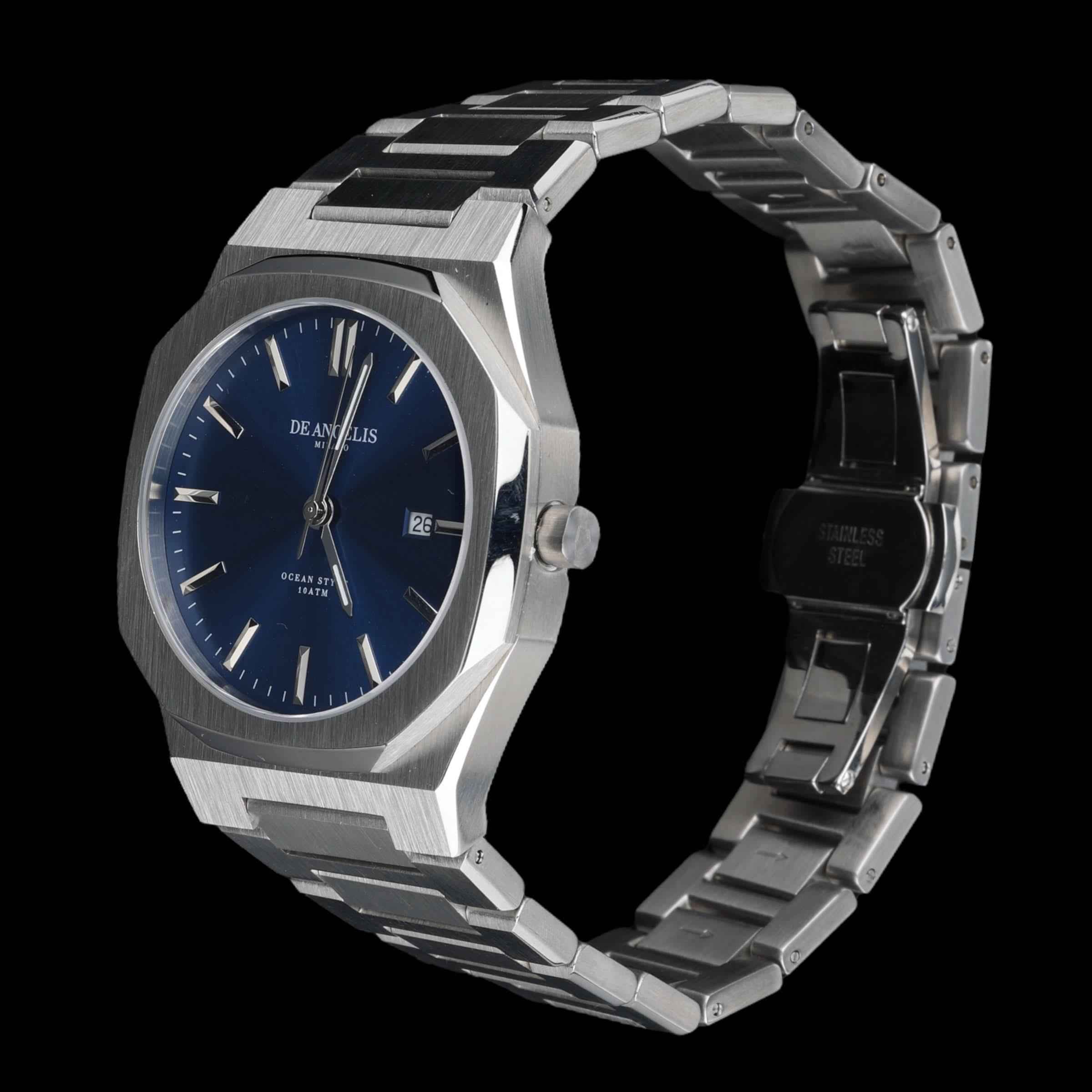 De Angelis Ocean Silver Blu Sunray - Preziosi Milano