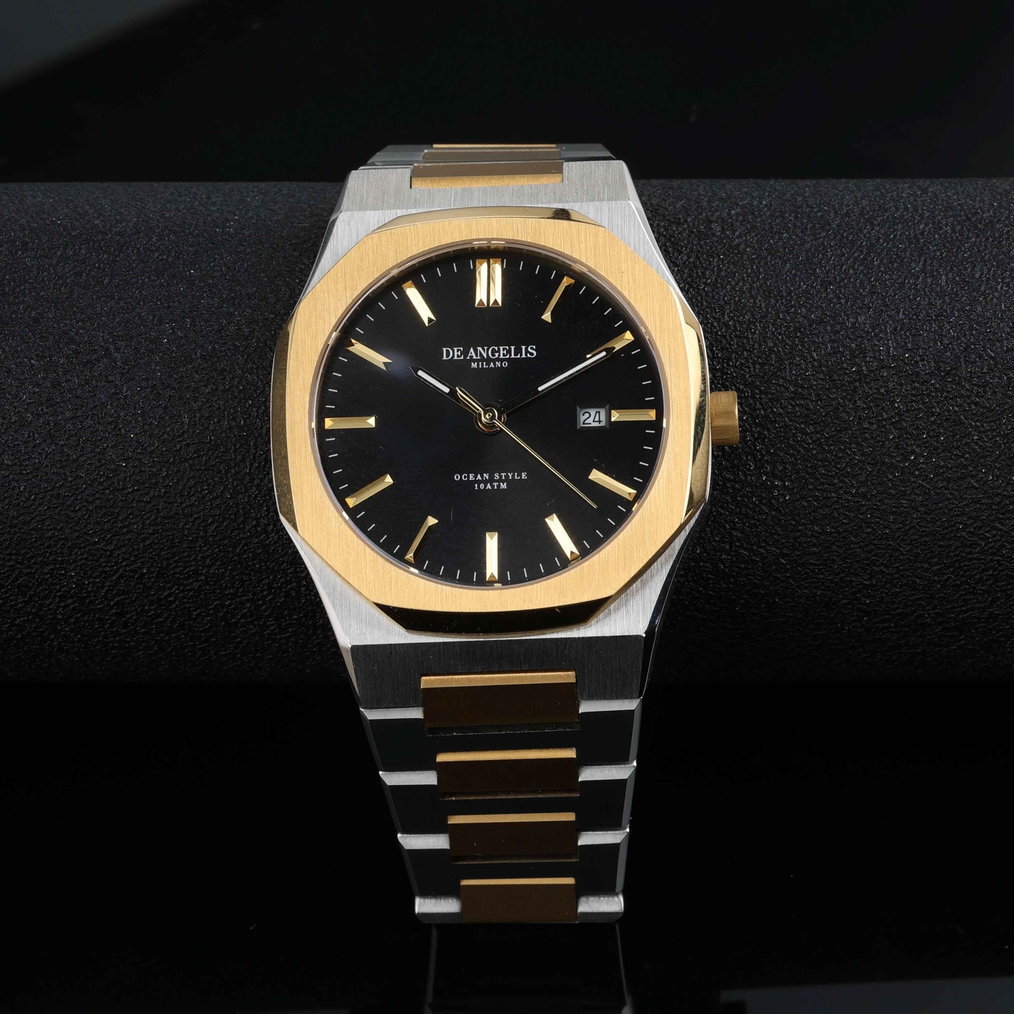 De Angelis Ocean Silver/Gold Nero Sunray - Preziosi Milano