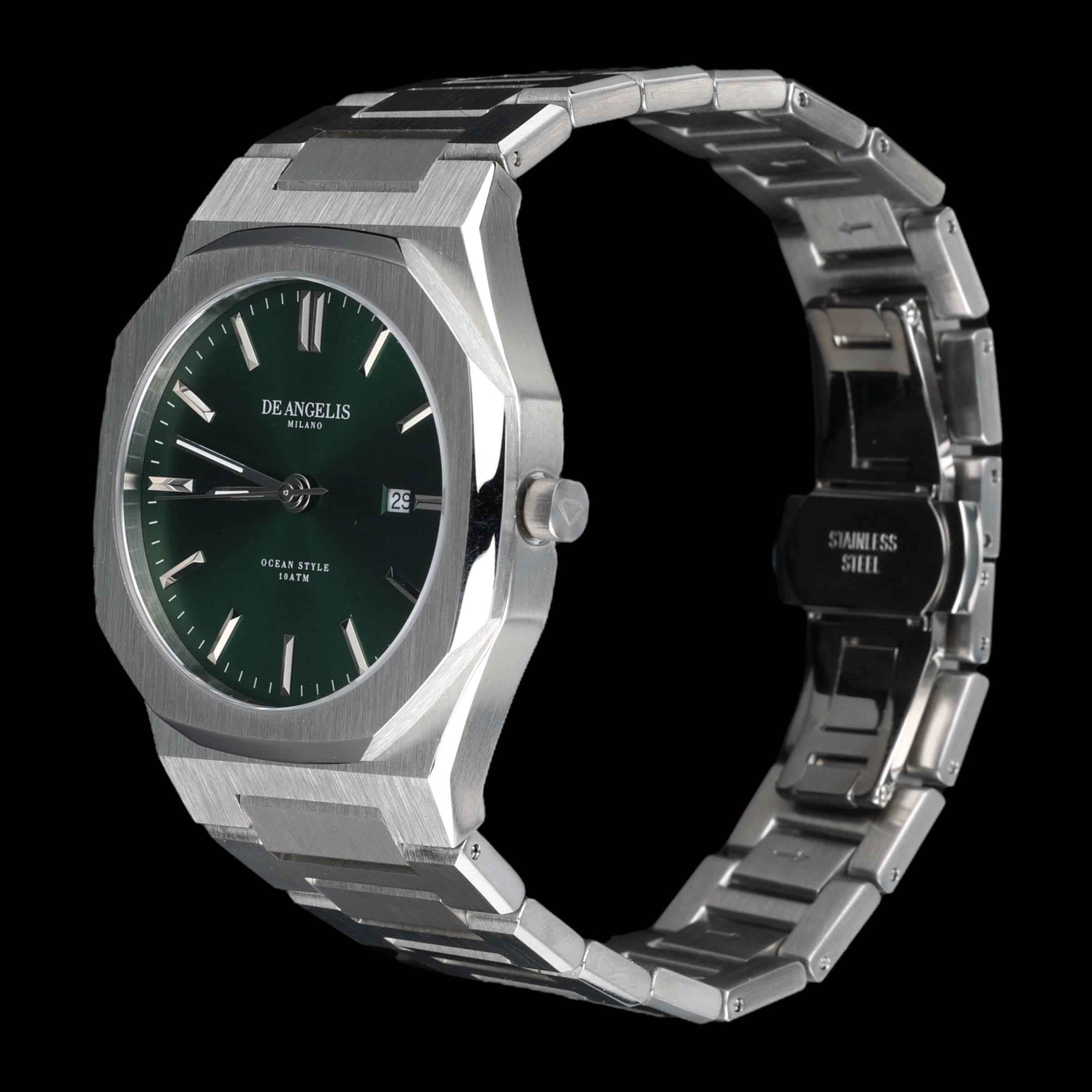 De Angelis Ocean Silver Verde Sunray - Preziosi Milano