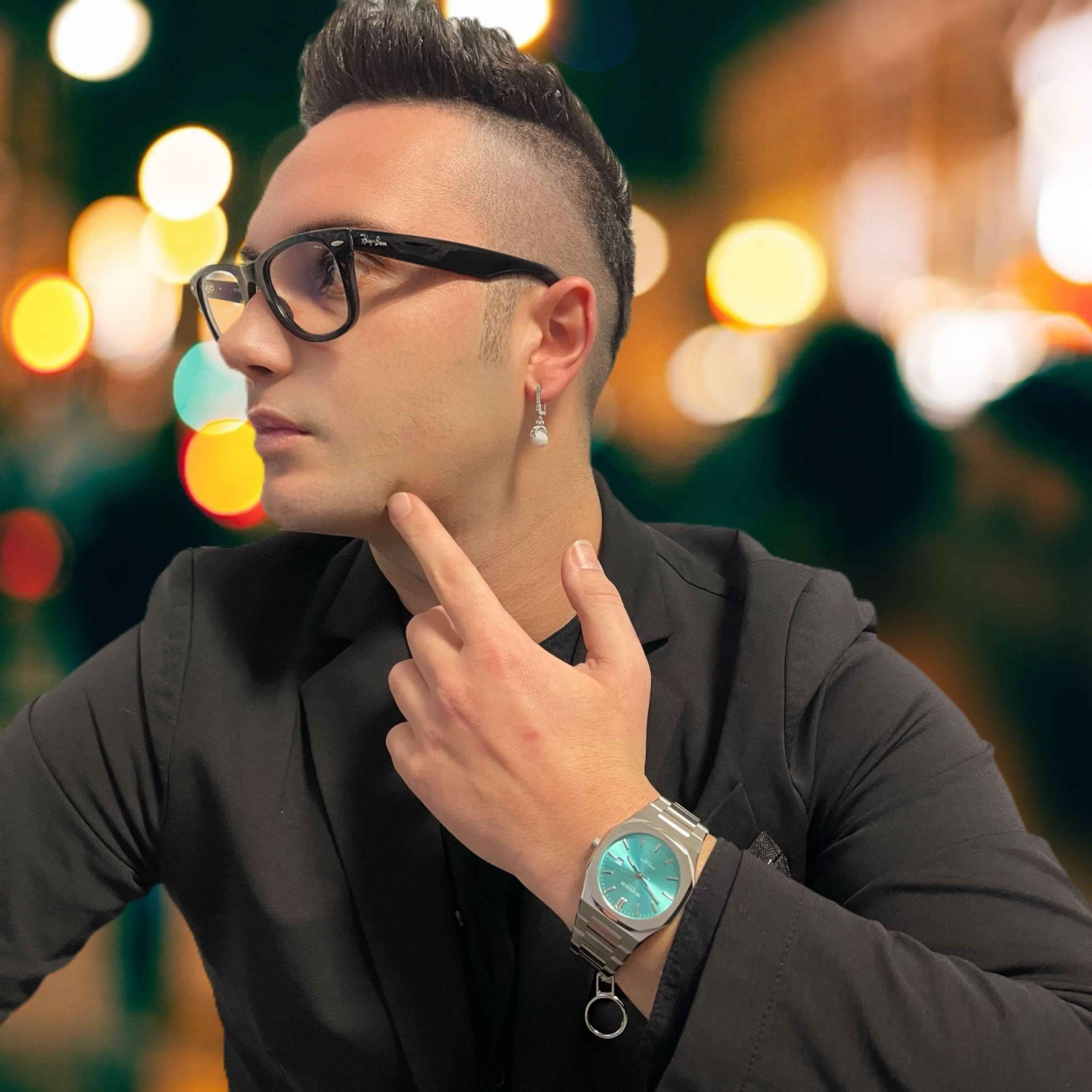 De Angelis Ocean Silver Azzurro Tiffany Sunray - De Angelis Milano