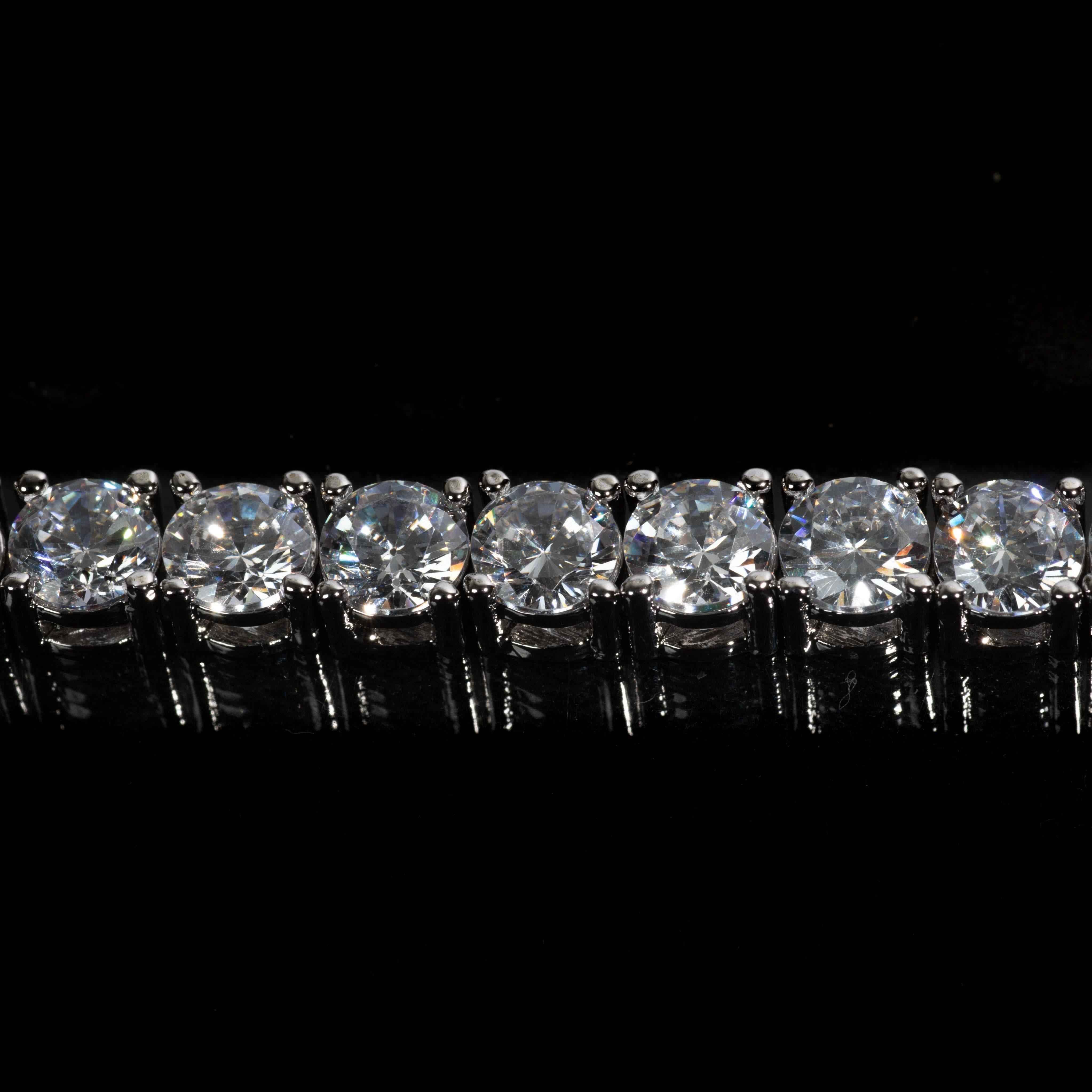 Bracciale Tennis Luxury Rhodium - Preziosi Milano