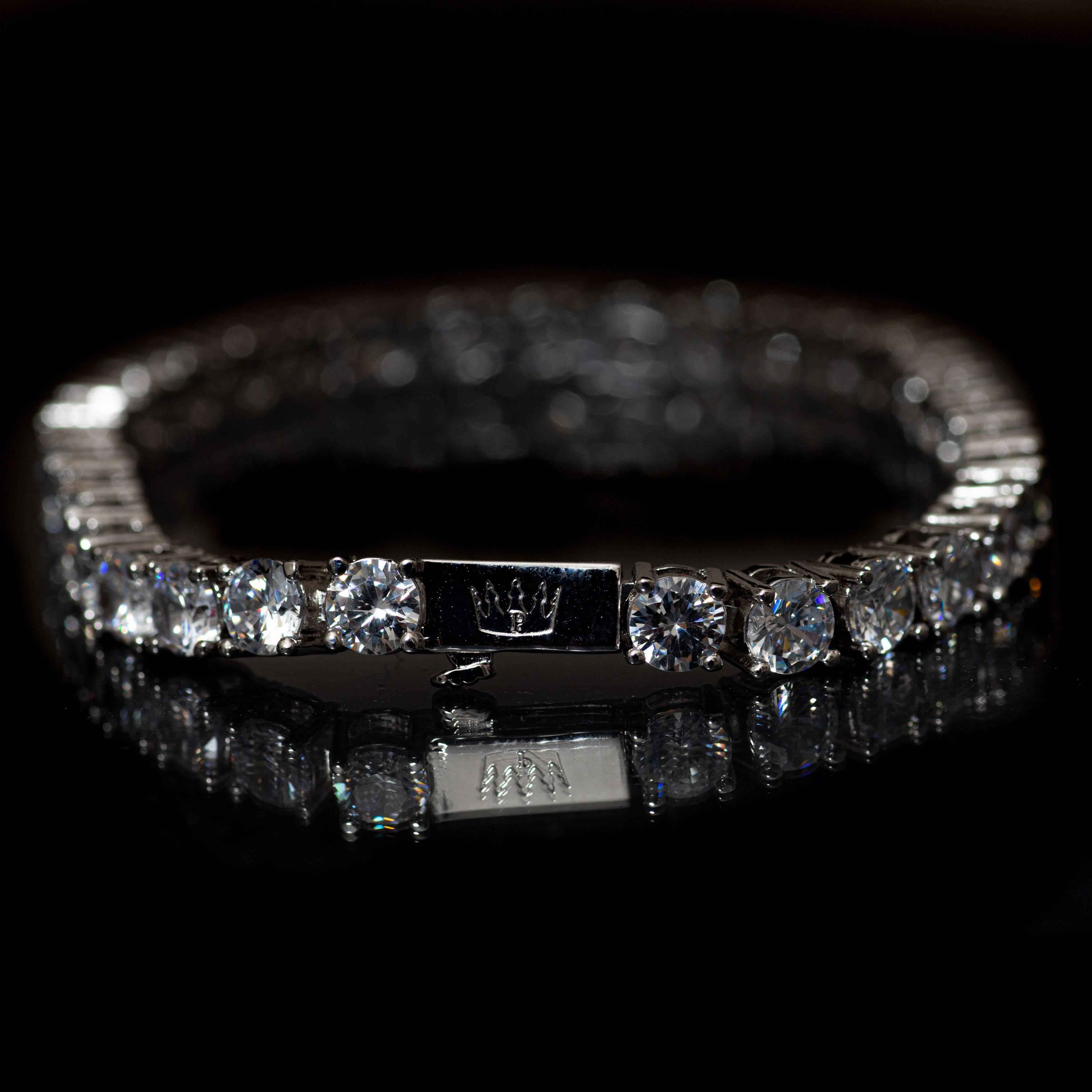 Bracciale Tennis Luxury Rhodium - Preziosi Milano