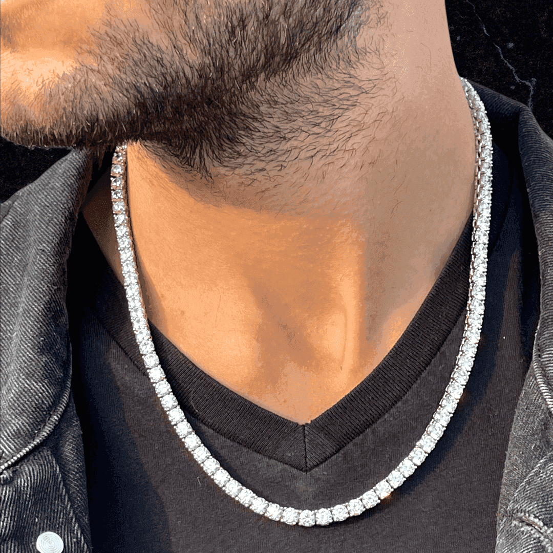 Collana Tennis Luxury Rhodium - Preziosi Milano