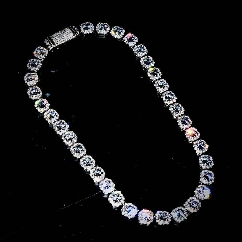 Collana Ice Style Luxury Rhodium 11mm - Preziosi Milano