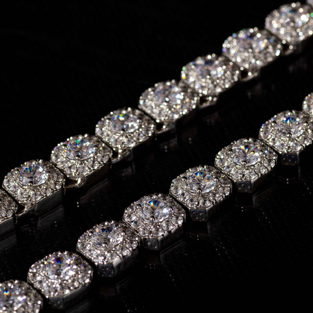 Collana Ice Style Luxury Rhodium 11mm - Preziosi Milano