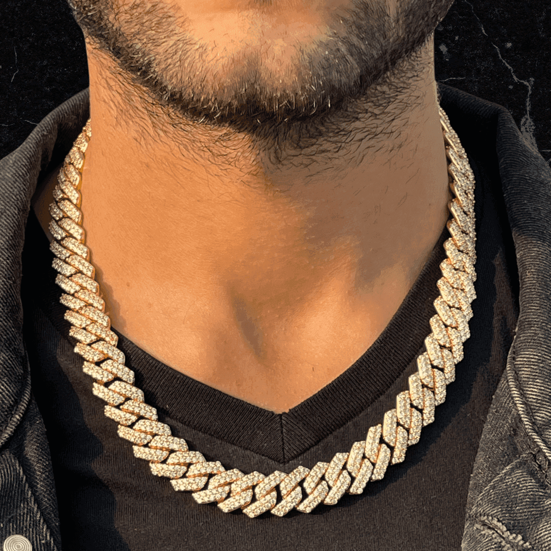 Collana Ice Trap Luxury Gold 14mm - Preziosi Milano