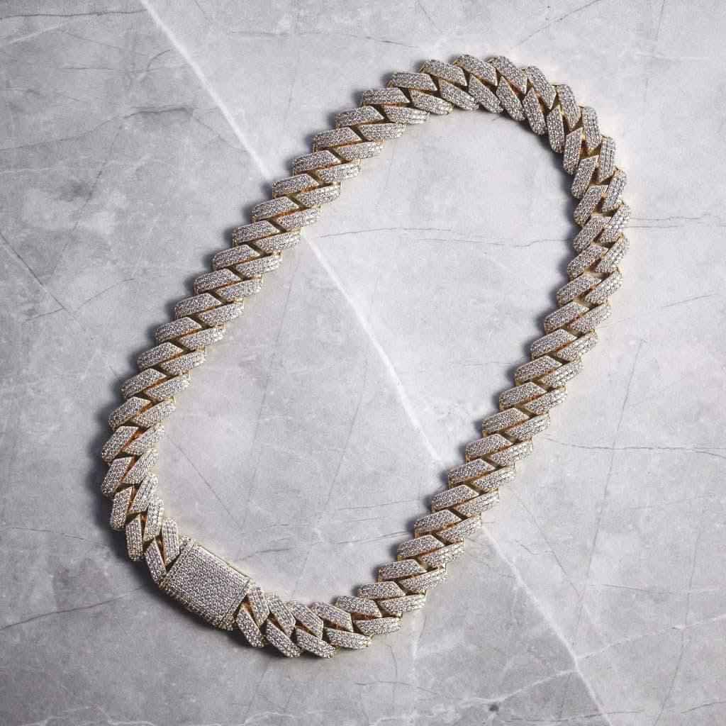 Collana Ice Trap Luxury Gold 19mm - Preziosi Milano