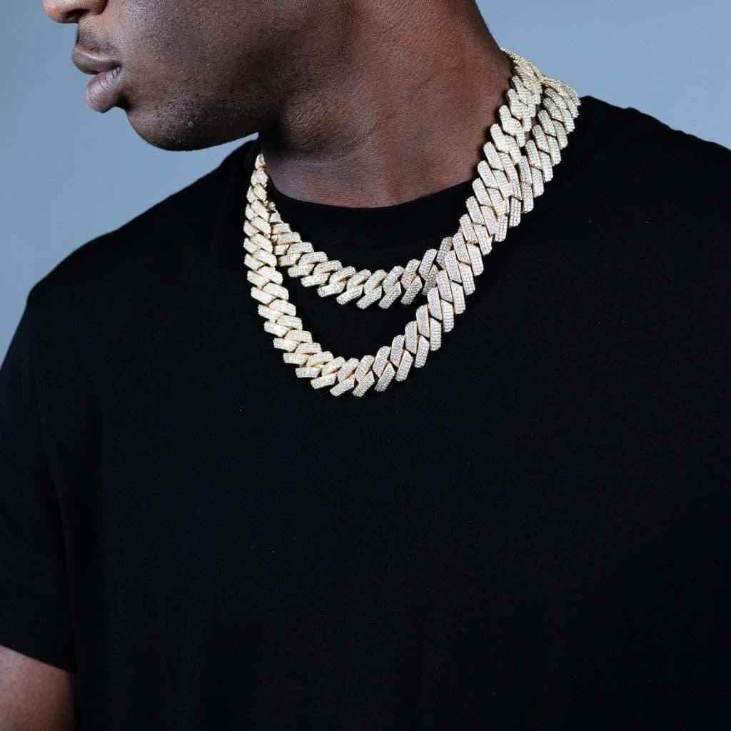 Collana Ice Trap Luxury Gold 19mm - Preziosi Milano